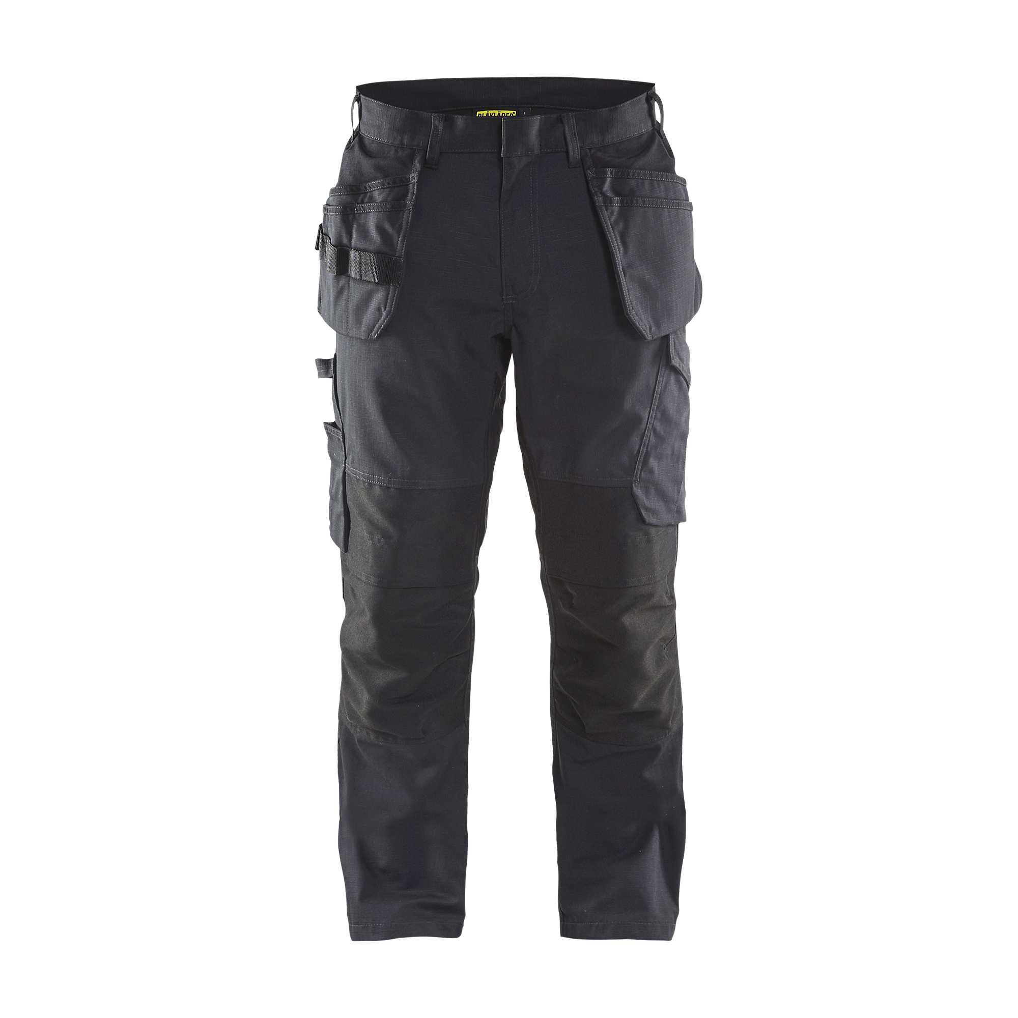 BLAKLADER 14961330 | Pantalon de service avec stretch et poches à outils Pantalon de travail homme - Tissu ripstop