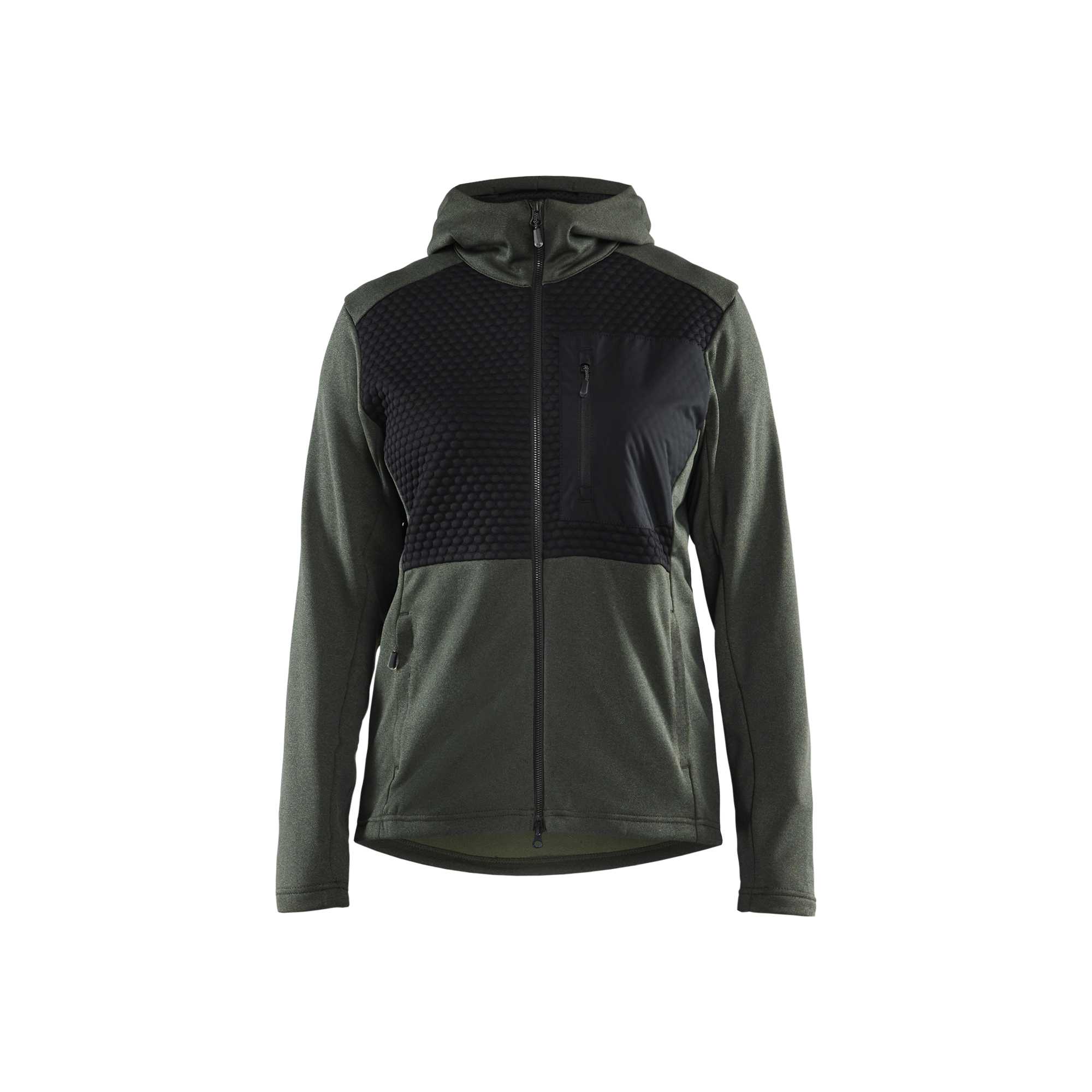 BLAKLADER 35422533 WOMEN'S HOODIE WITH FULL LENGTH ZIP Work Jacket WOMEN - Pique Fleece