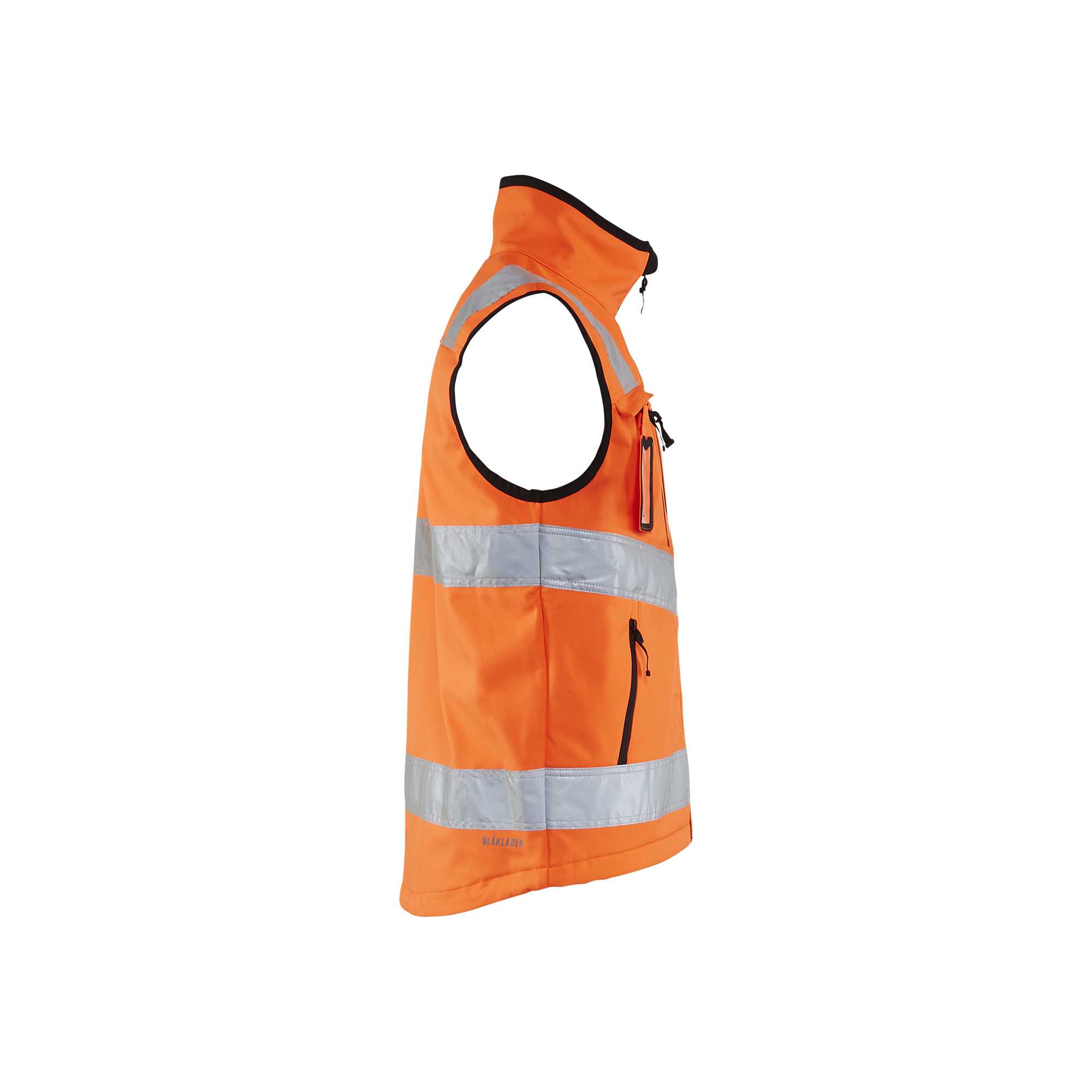 BLAKLADER 30492517 HI VIS SOFTSHELL VEST Hi Vis Reflective Work Softshell Vest MEN - Waterproof