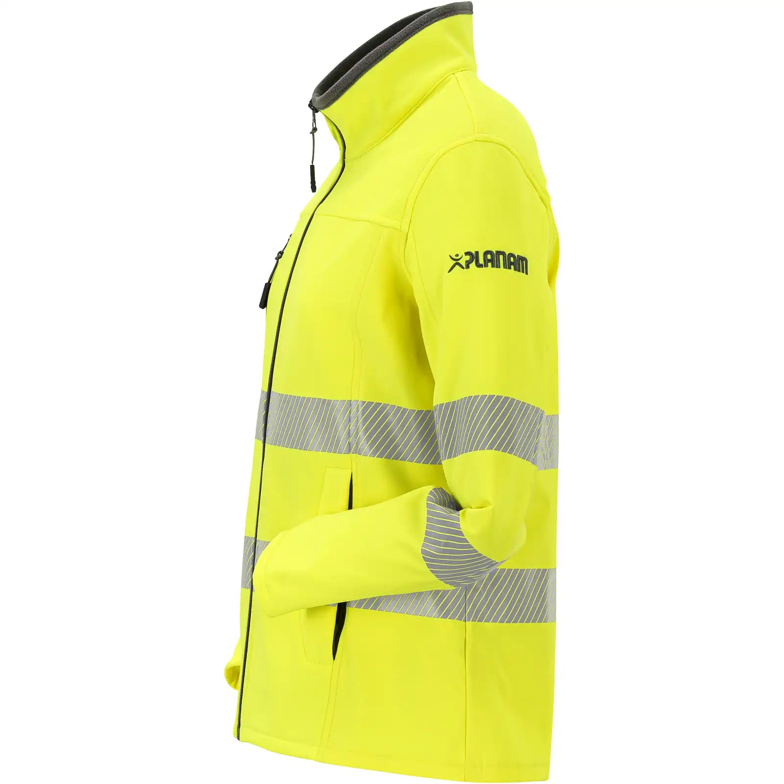 Planam Norit Warnschutz Damen Hybridjacke gelb  36 gelb - Produktbild ohne Model