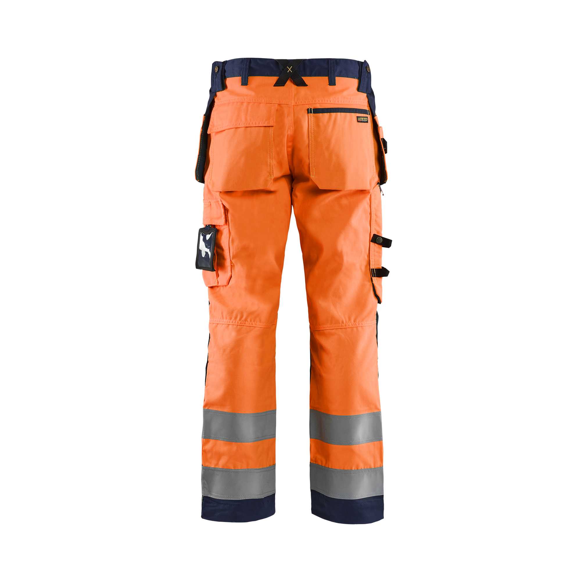 BLAKLADER 15681811 | Warnschutz-Handwerkerhose Warnschutz Reflektierende Arbeitshose Herren - Twill-Gewebe