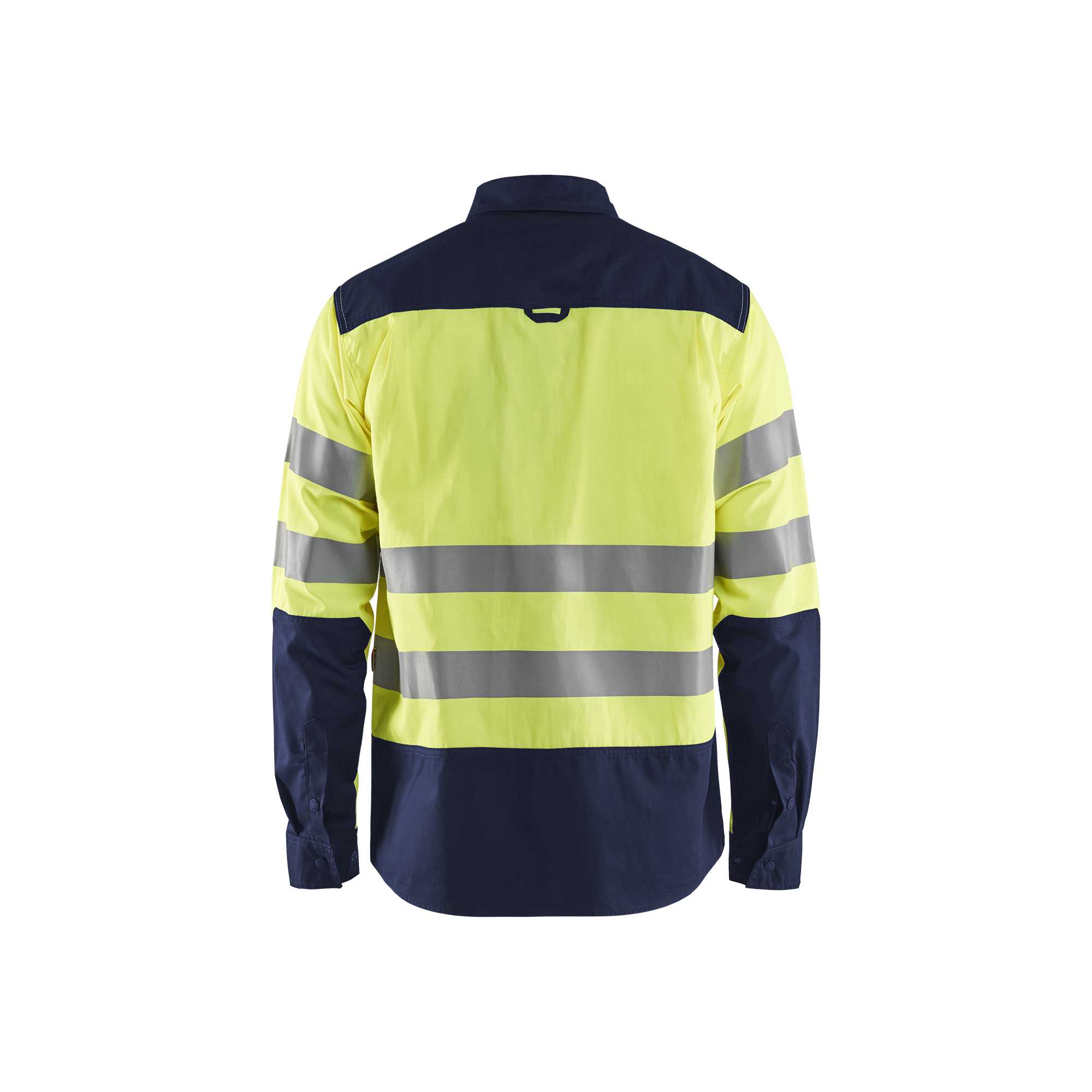BLAKLADER 32551817 Hi Vis Shirt Hi Vis Reflective Long Sleeve Work Shirt MEN - 50% Cotton 50% Polyester
