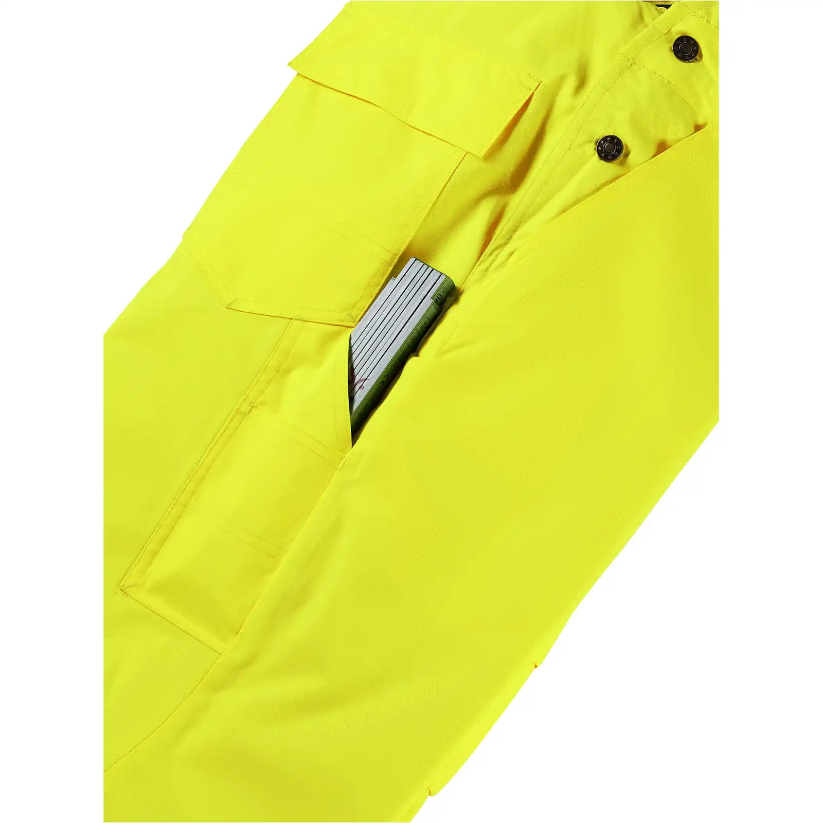 Planam Warnschutz Regenlatzhose gelb/marine S gelb/marine - Extra Detailbild