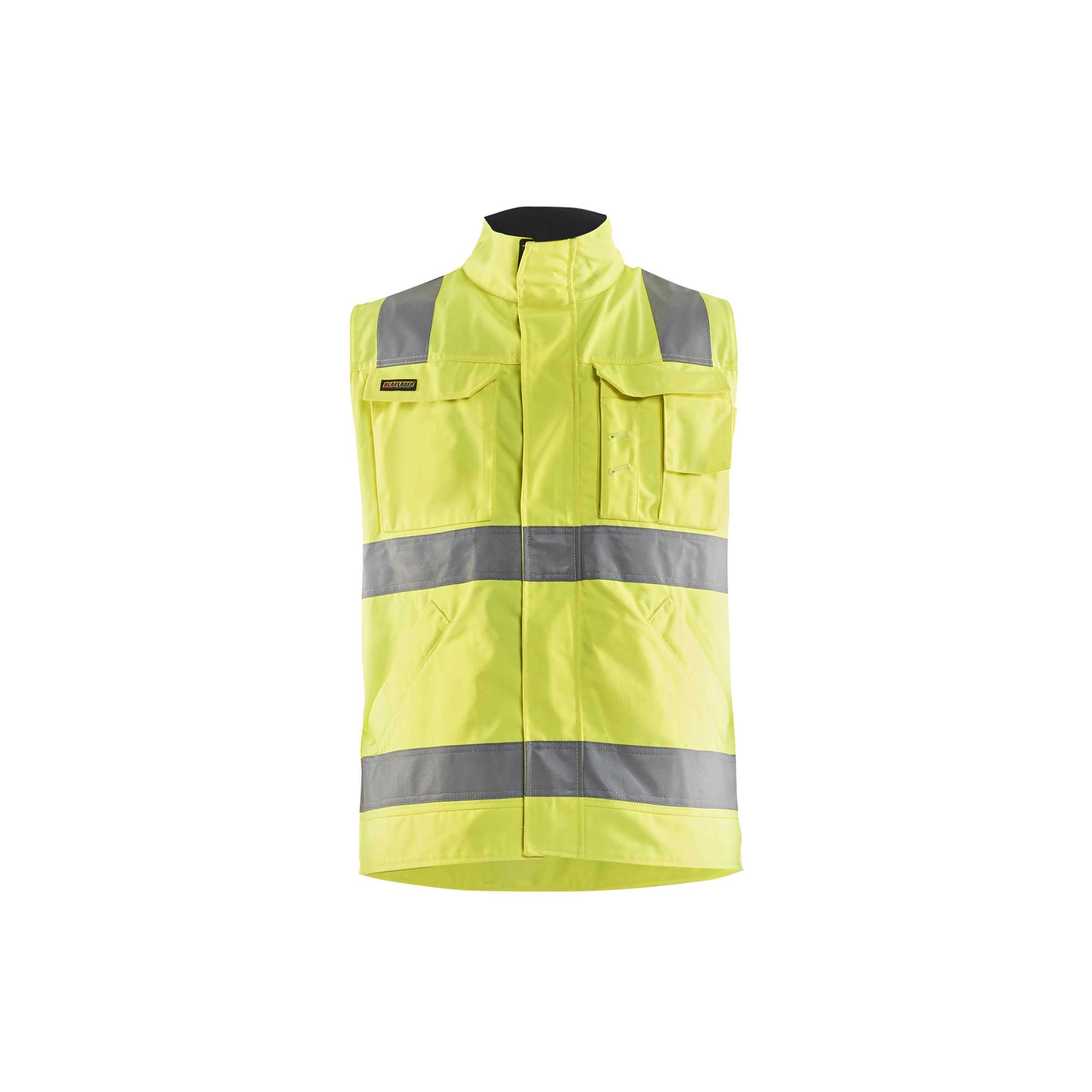 BLAKLADER 85051804 HI VIS VEST Hi Vis Reflective Work Waistcoat MEN - 85% Polyester