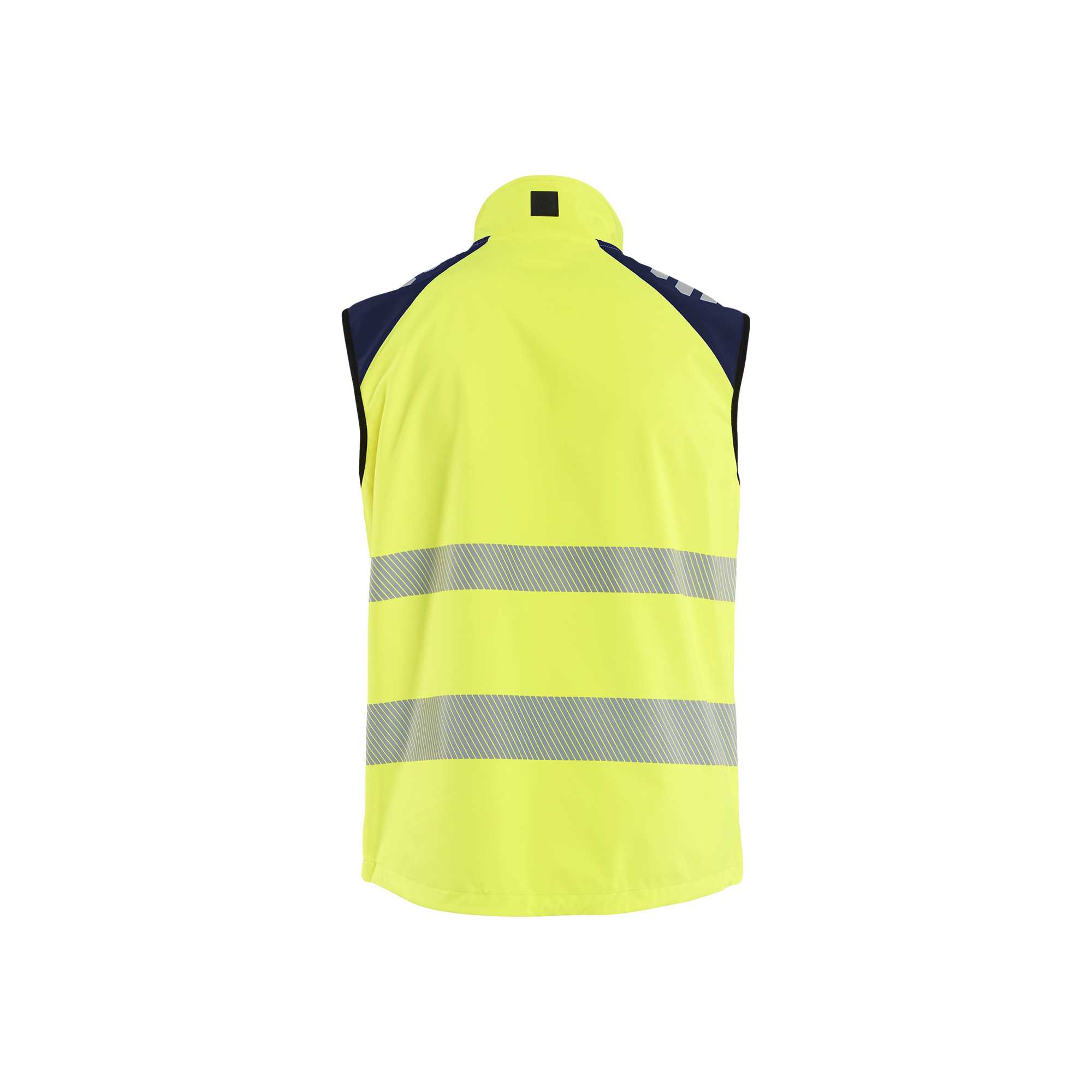 BLAKLADER 30912513 SOFTSHELL VEST HI VIS Hi Vis Reflective Work Softshell Vest MEN - Waterproof