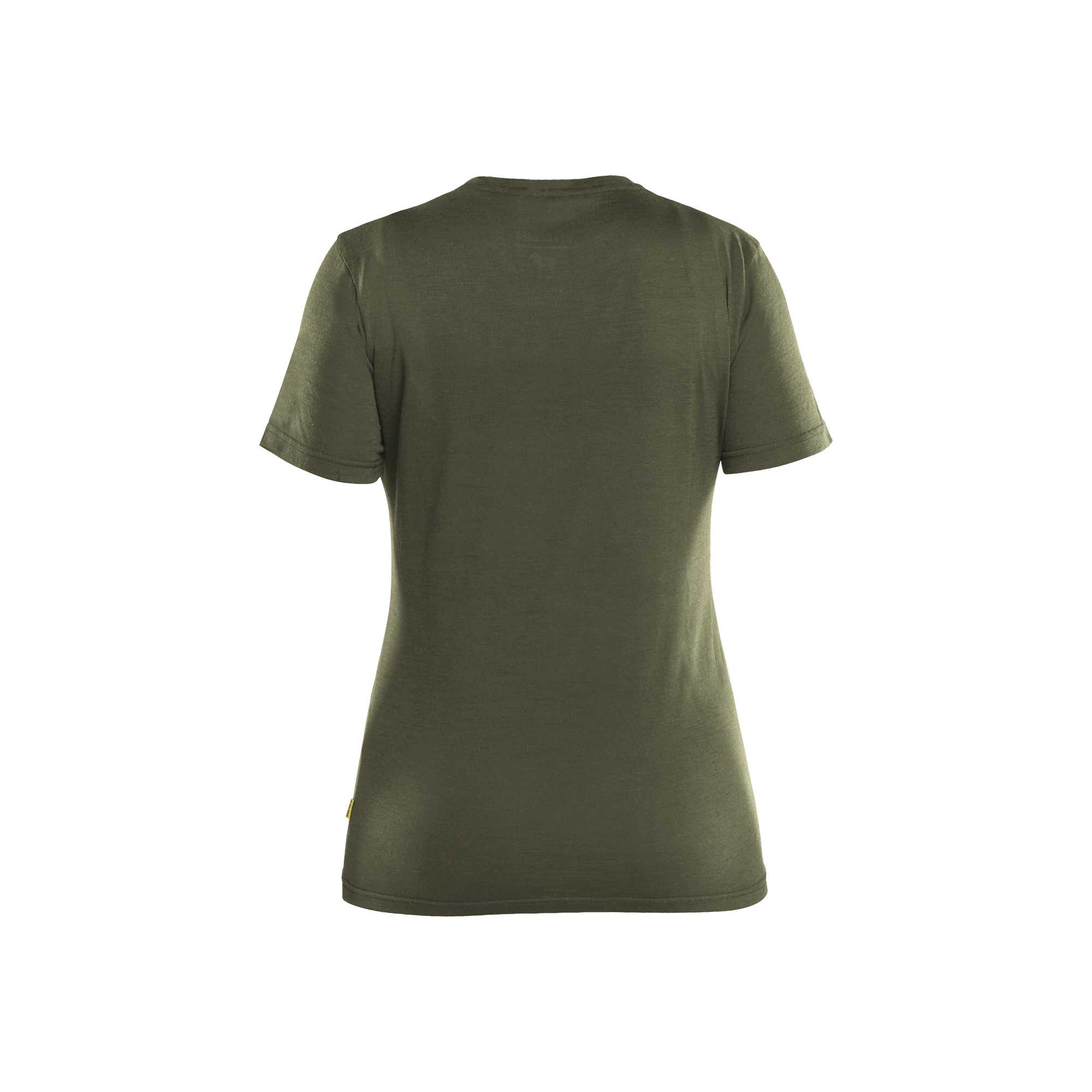 BLAKLADER 35371743 Women's Merino Wool T Shirt Short Sleeve Work T-Shirt WOMEN - 85% Merino Wool