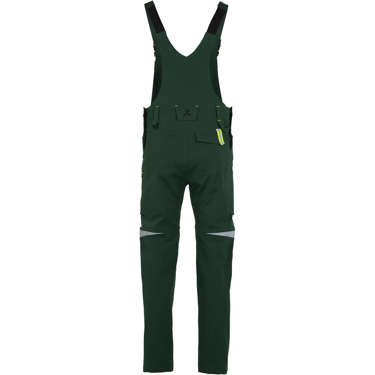 Planam rECOline Latzhose grün/schwarz      102 grün/schwarz - Produktbild ohne Model