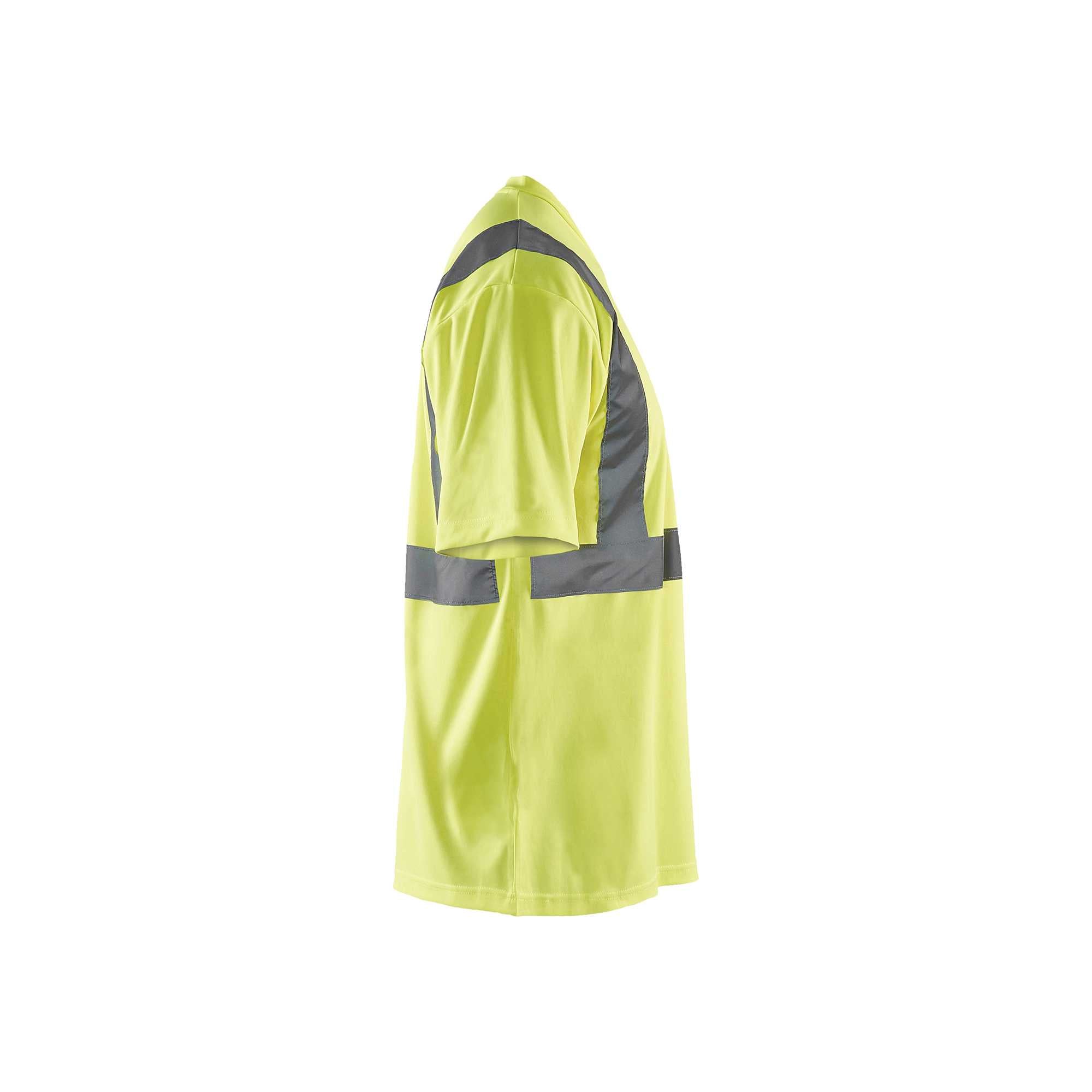 BLAKLADER 33131009 Hi Vis T Shirt Hi Vis Reflective Short Sleeve Work T-Shirt MEN - 100% Polyester