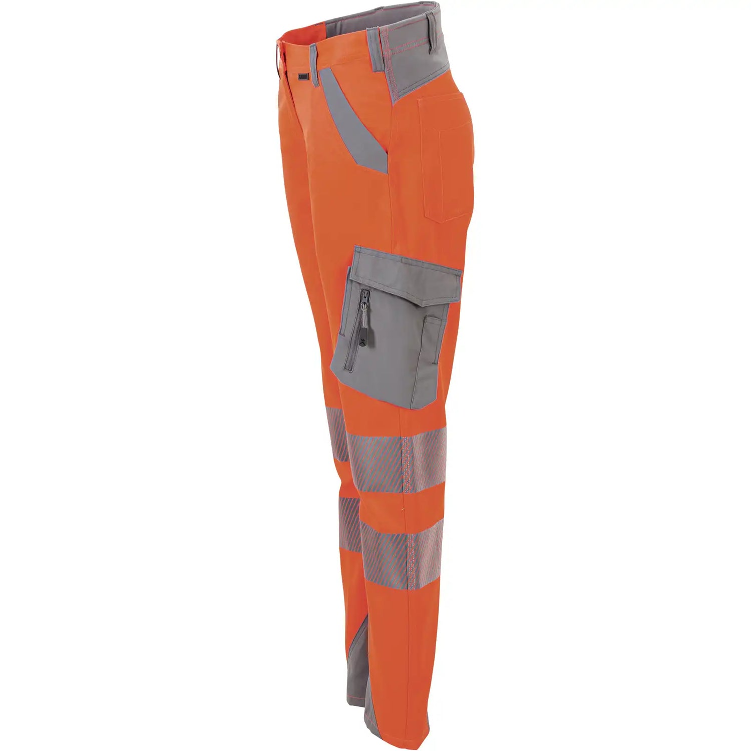 Planam Norit Warnschutz Damen Bundhose orange/zink  36 orange/zink - Produktbild ohne Model