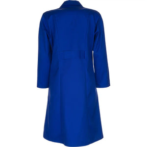 Planam Damen Mantel Baumwolle Langarm kornblumenblau 36 kornblumenblau - Produktbild ohne Model