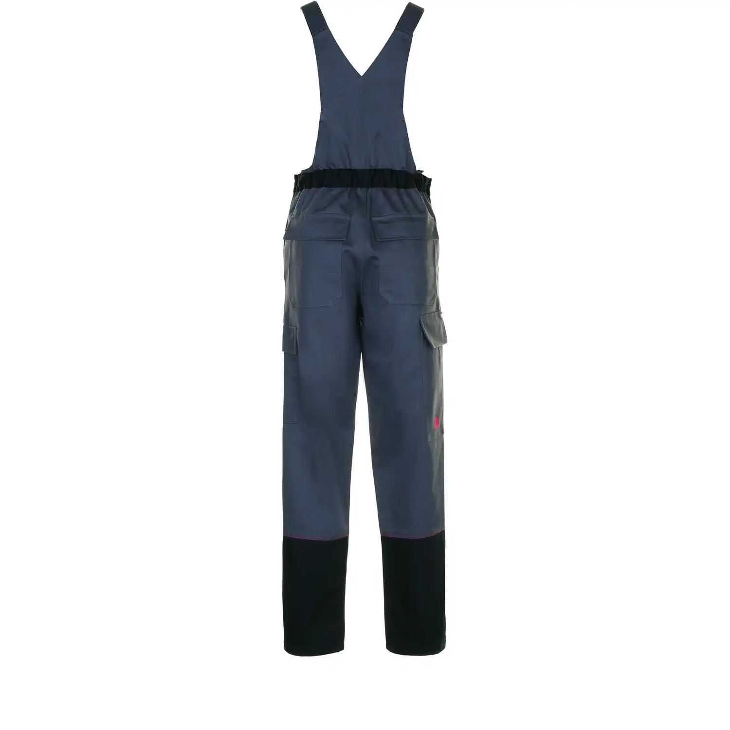 Planam Weld Shield Latzhose grau/schwarz 102 grau/schwarz - Produktbild ohne Model