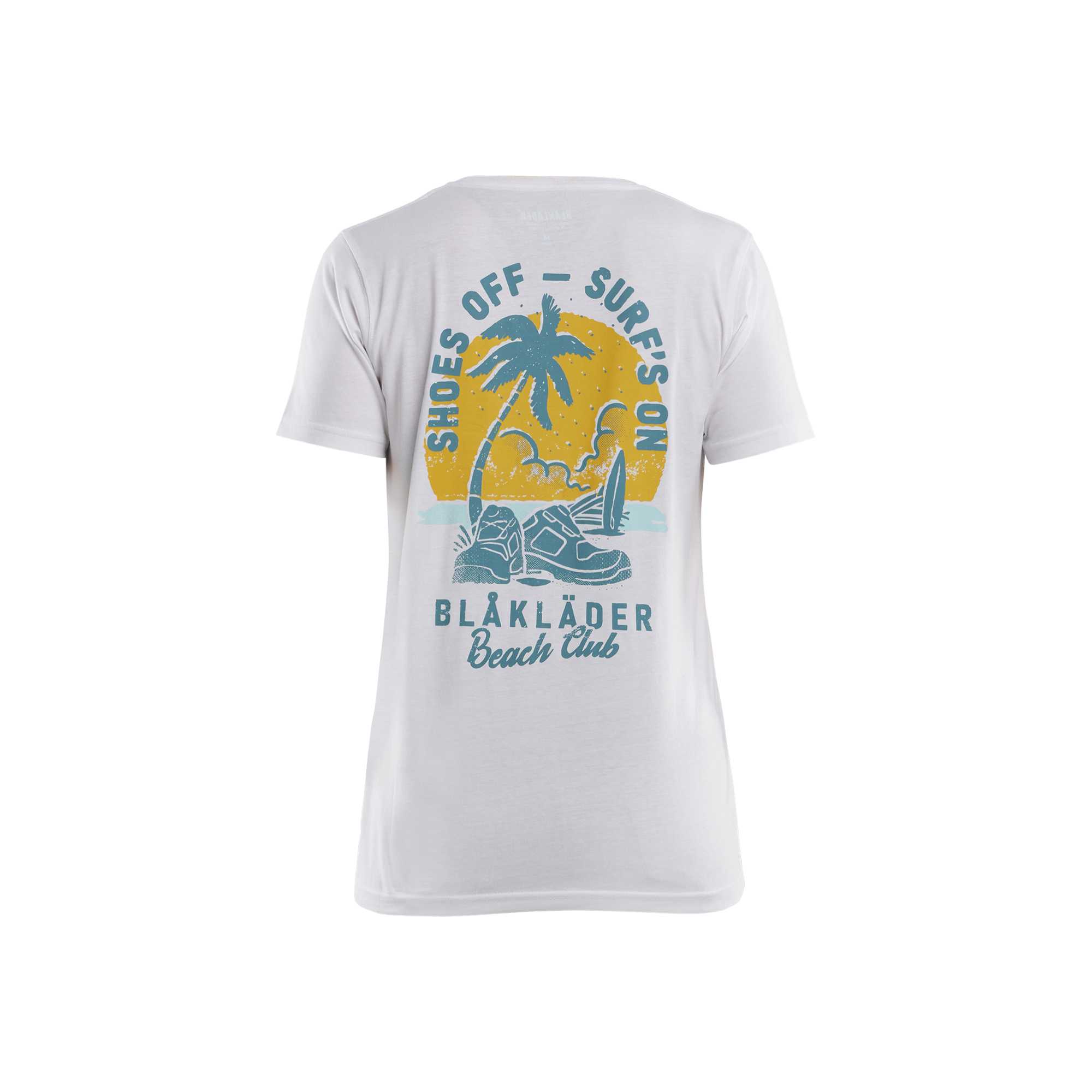 BLAKLADER 94171042 Women's T shirt Blaklader Beach Club Short Sleeve Work T-Shirt WOMEN - 100% Cotton