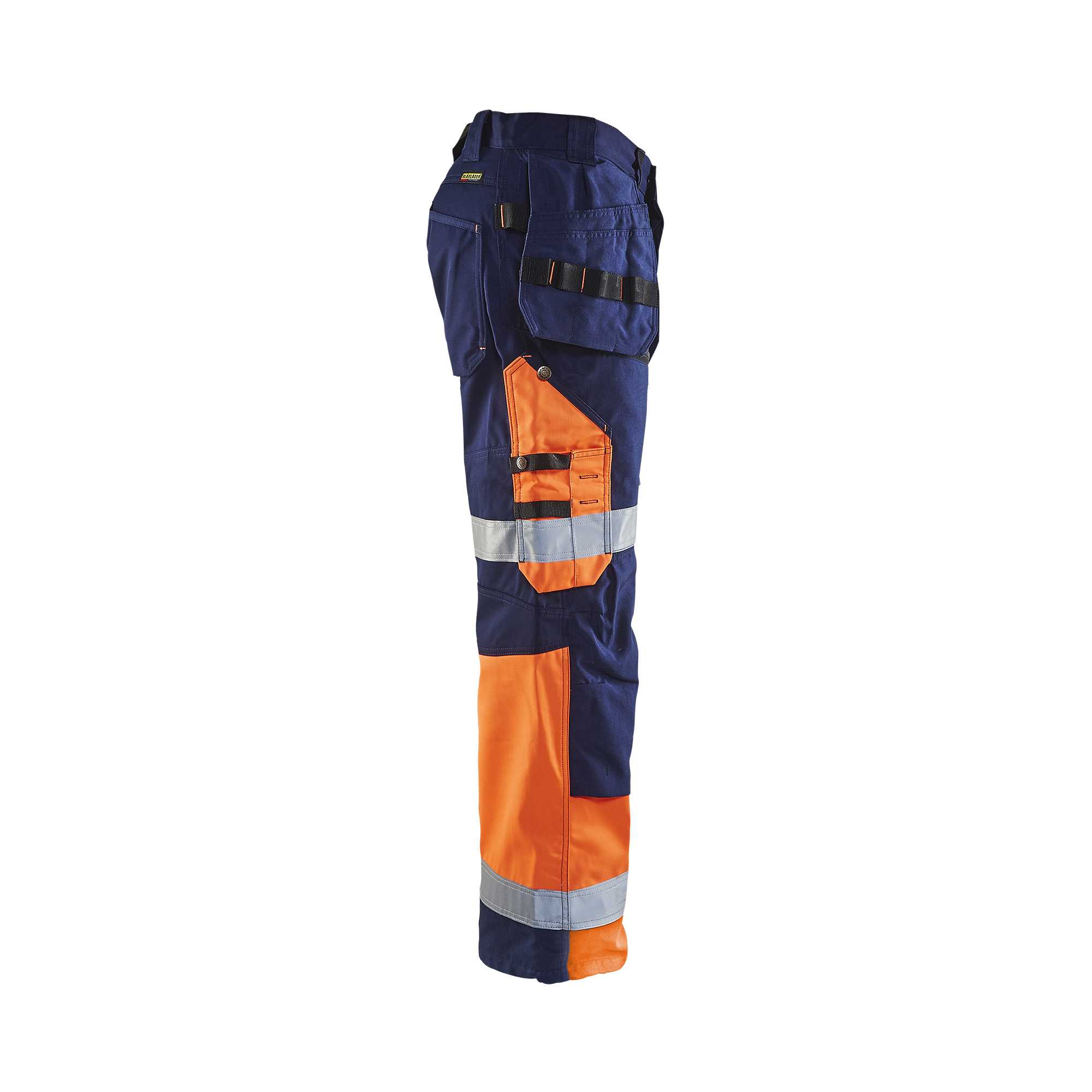 BLAKLADER 15081860 Hi Vis trousers X1500 Hi Vis Reflective Work Trousers Men - Twill Fabric