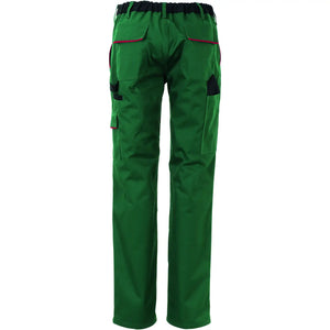 Planam Highline Damen Bundhose grün/schwarz/rot 34 grün/schwarz/rot - Produktbild ohne Model