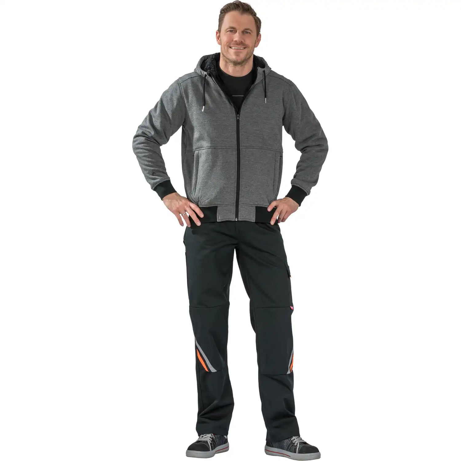 Planam Outdoor Iceland Hoodie anthrazit XS anthrazit - Produktbild mit Model