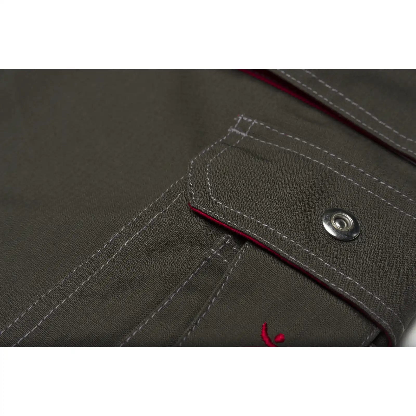 Planam Basalt Shorts kornblumenblau/rot S kornblumenblau/rot - Extra Detailbild