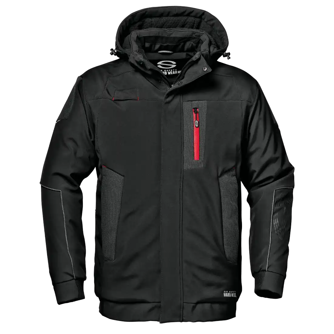 DOLPHIN JACKET - Hi-Vis Reflex Inserts - Water Repellent Zippers - Detachable Hood - Image 1