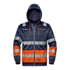 CONTRAST SWEATSHIRT - Hi-Vis Reflective Bands - Adjustable Hood - Zipped Front Fastening - Image 1