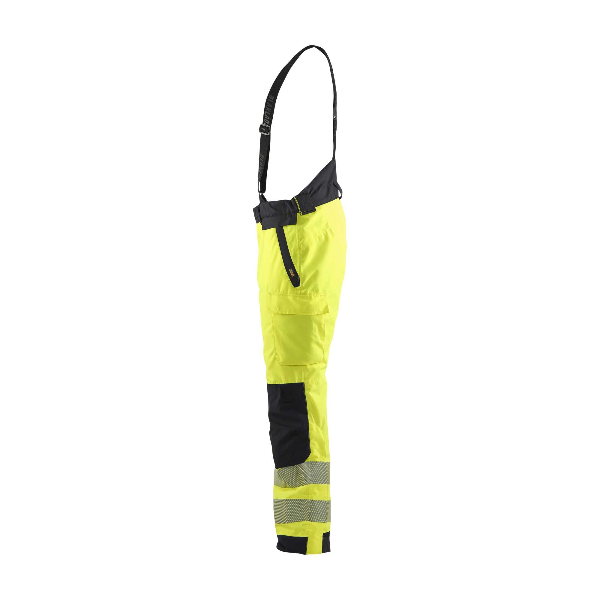BLAKLADER 18751977 | Hi Vis Winter Trousers Hi Vis Reflective Work Trousers Men - Waterproof
