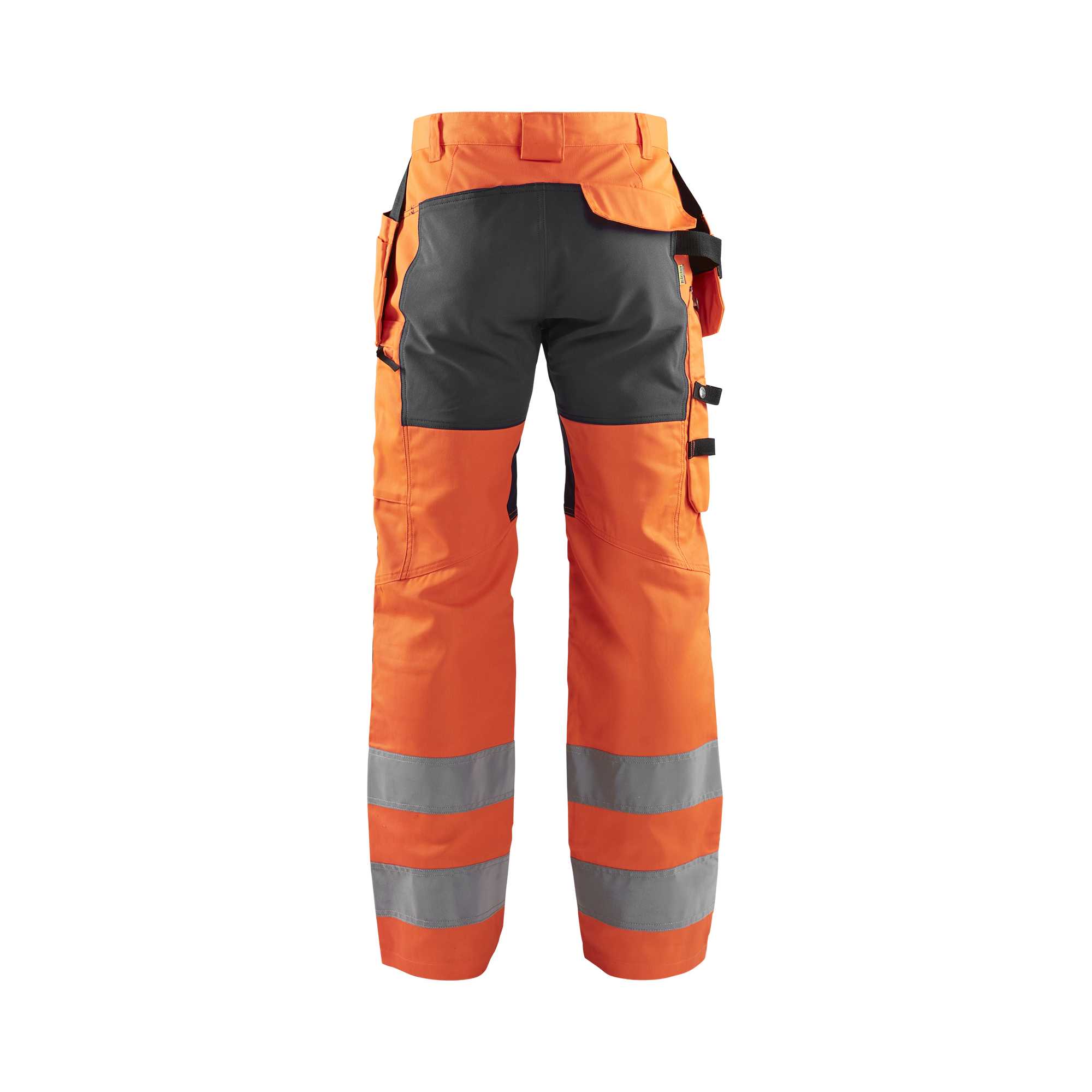 BLAKLADER 15521811 | Hi Vis Trousers with Stretch Hi Vis Reflective Work Trousers Men - Class 2 Visibility