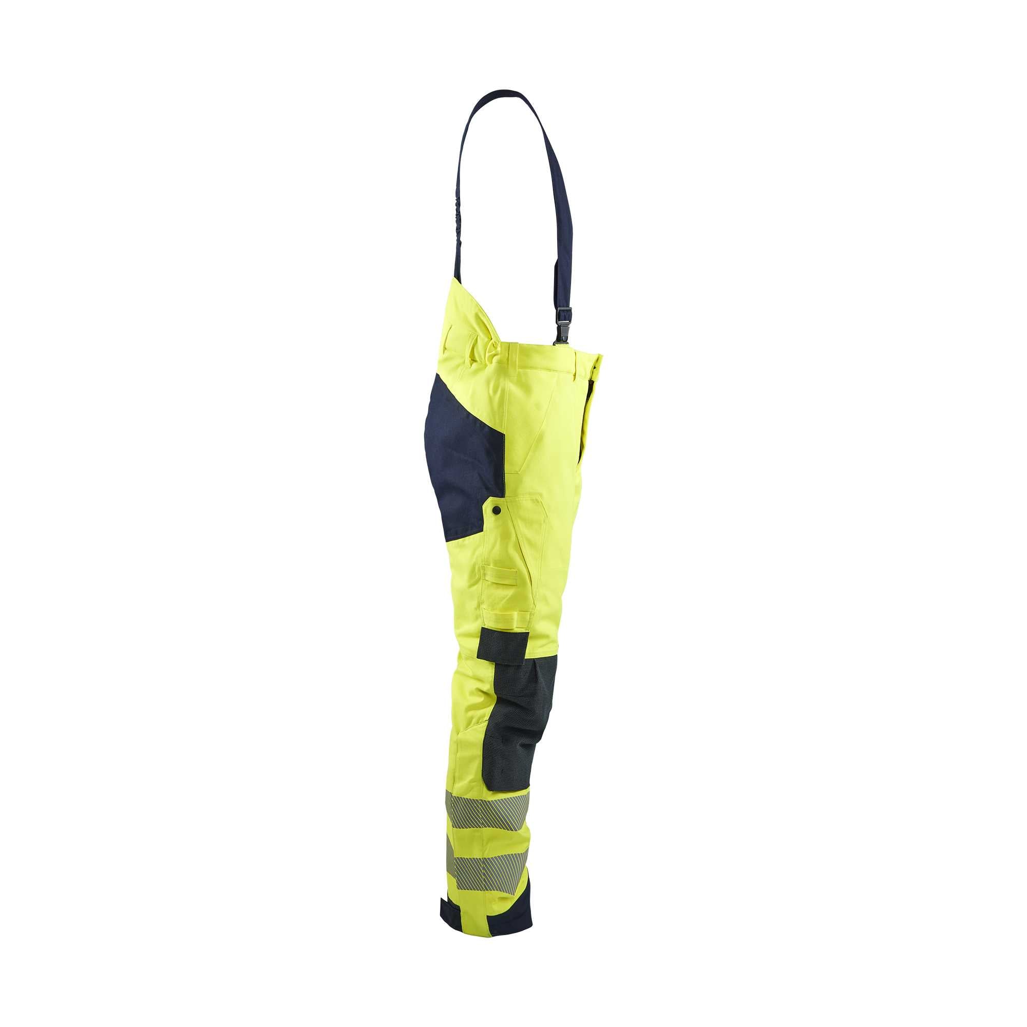 BLAKLADER 18171534 | Multinorm Winter Bib Overall Hi Vis Reflective Work Overall Men - ripstop fabric