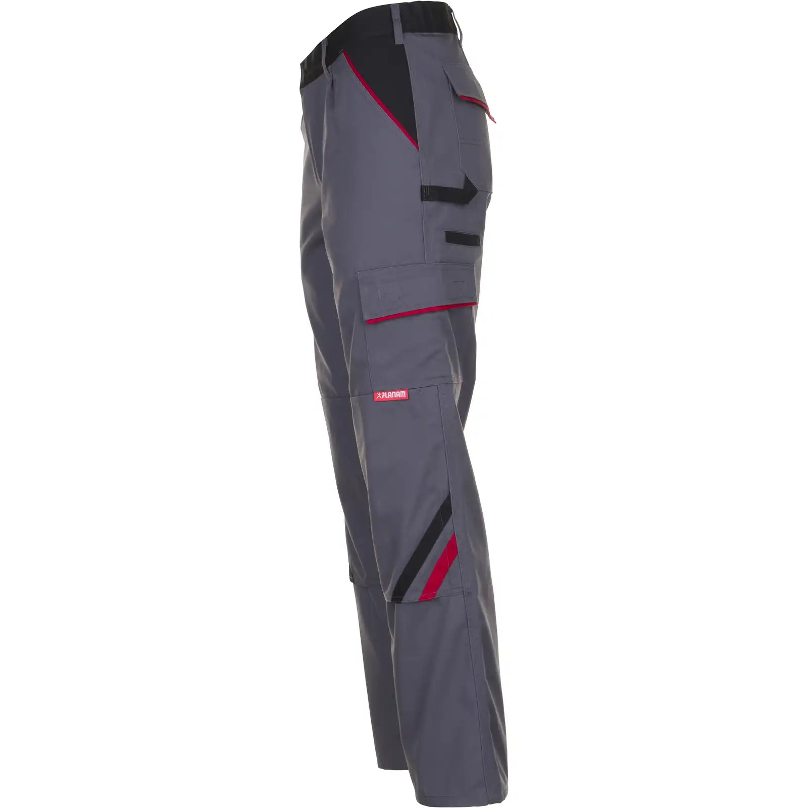 Planam Highline Bundhose schiefer/schwarz/rot 102 schiefer/schwarz/rot - Produktbild ohne Model