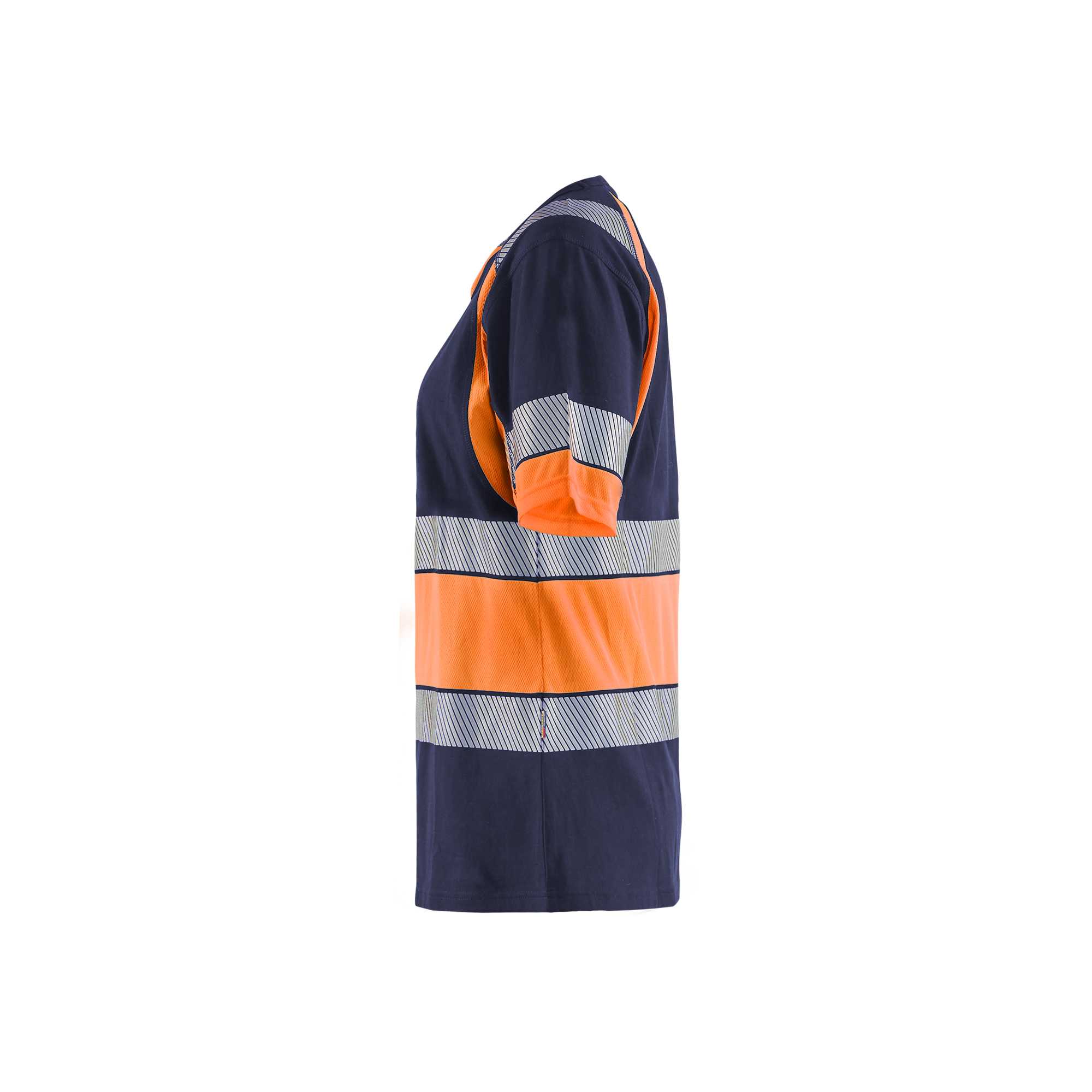 BLAKLADER 34101030 Women’s Hi Vis T Shirt Hi Vis Reflective Short Sleeve Work T-Shirt WOMEN - 100% Cotton