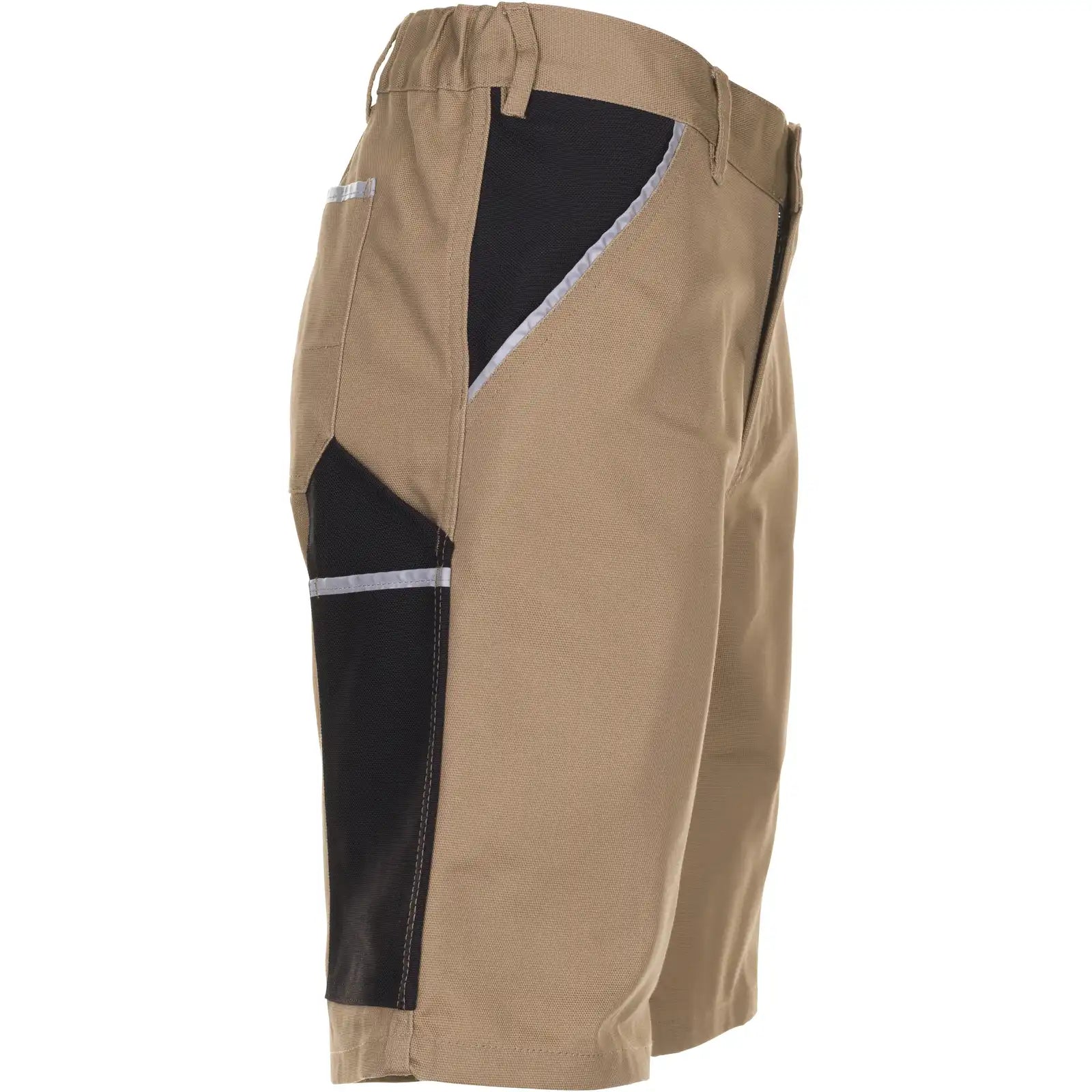 Planam Canvas 320 Shorts khaki/schwarz S khaki/schwarz - Produktbild ohne Model