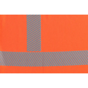 Planam Norit Warnschutz T-Shirt langarm orange  XS orange - Extra Detailbild