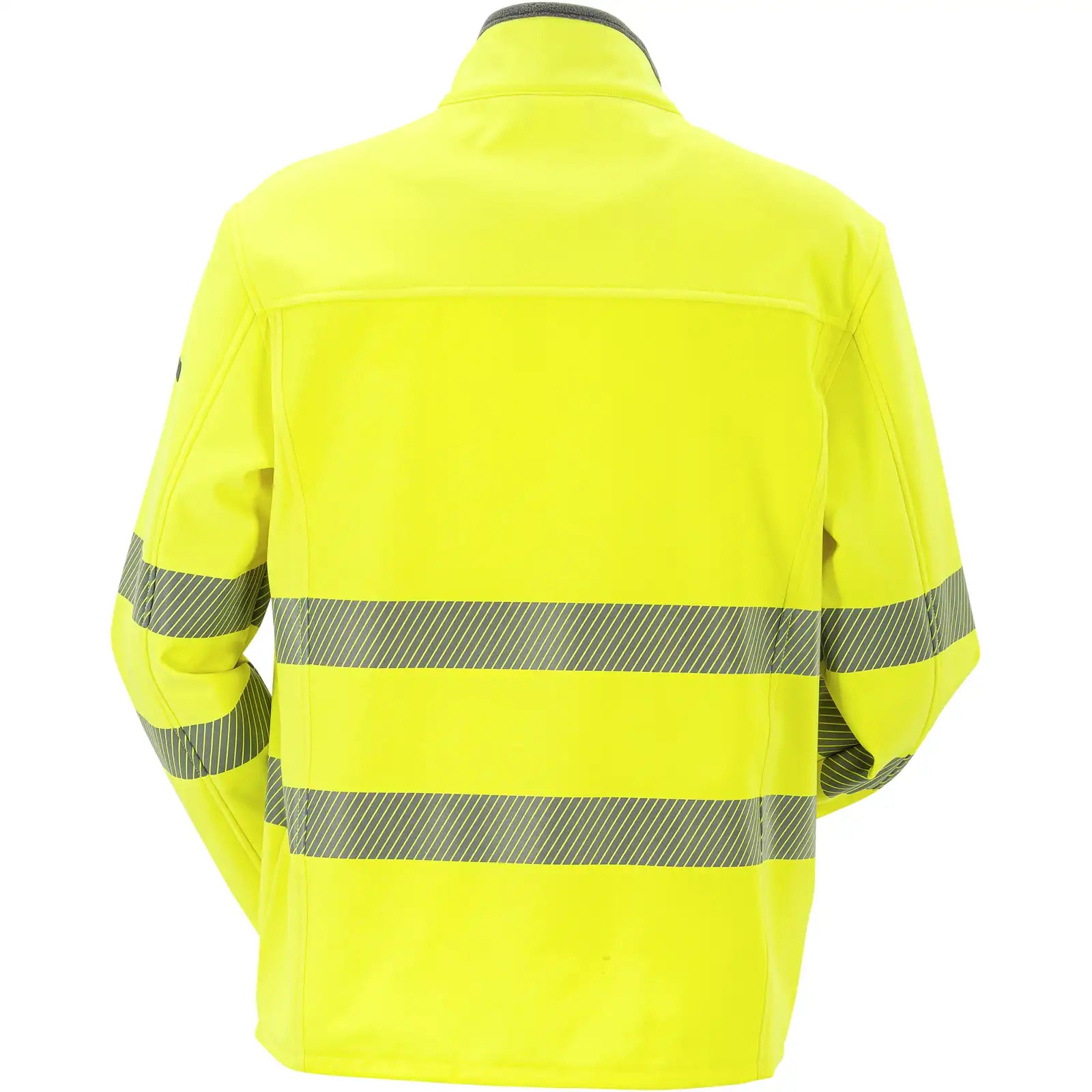 Planam Norit Warnschutz Herren Pure Softshelljacke gelb  102 gelb - Produktbild ohne Model