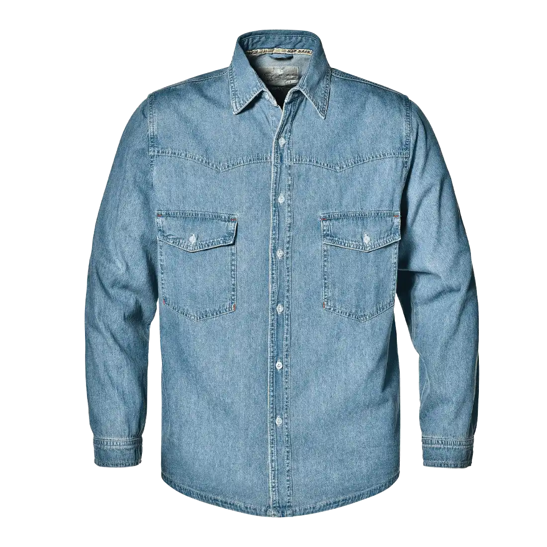 SIR SAFETY JEANS Langarm-Arbeitshemd HERREN - 100% Baumwolle