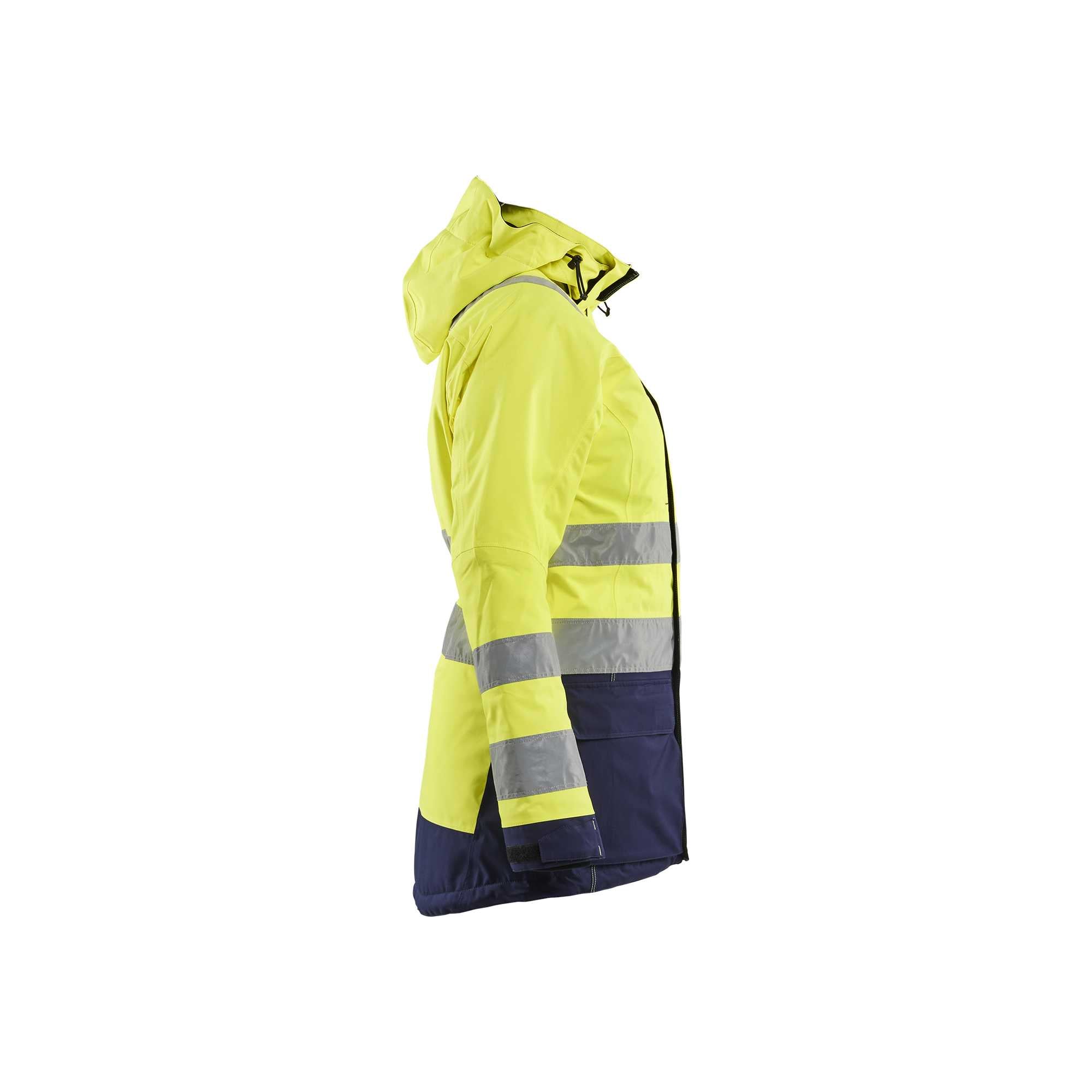 BLAKLADER 44721987 Women's Hi vis Winter Parka Hi Vis Reflective Parka Work Jacket WOMEN - Waterproof
