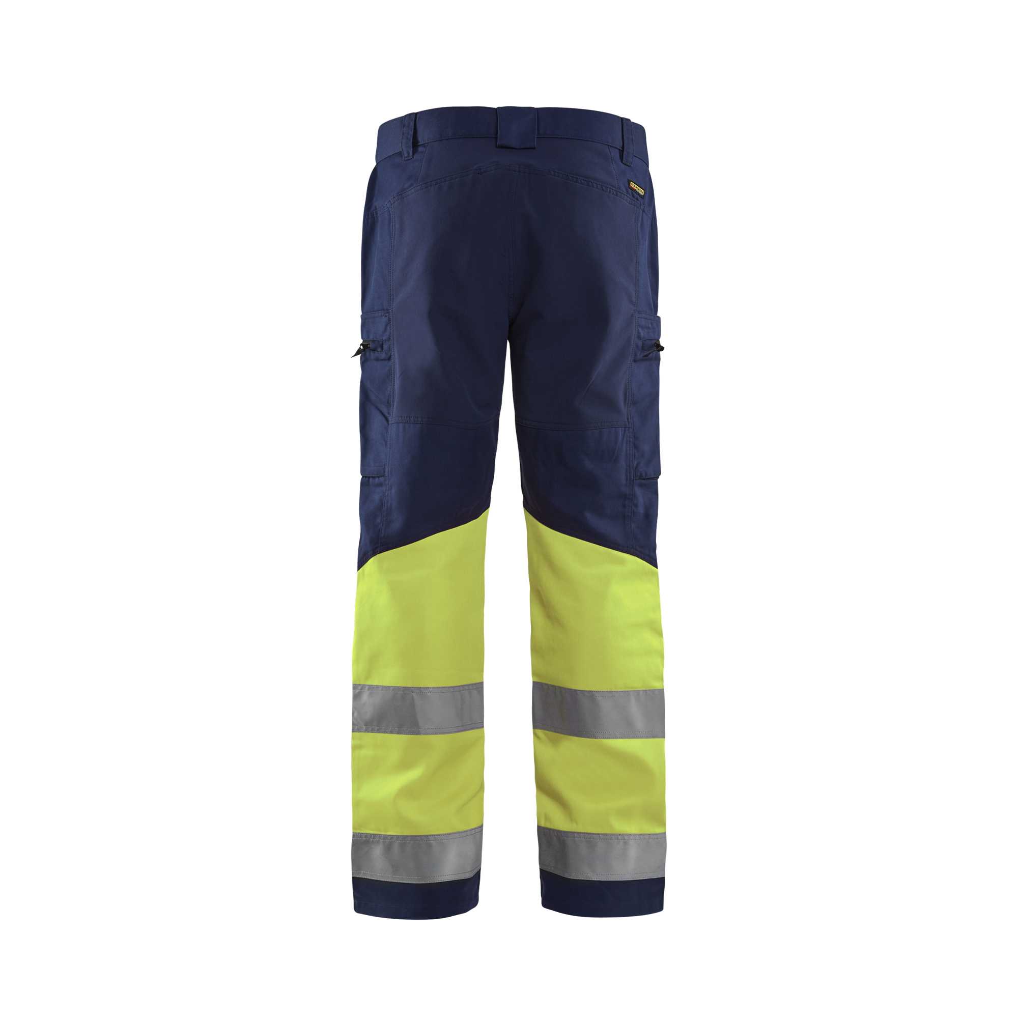 BLAKLADER 15511811 | Pantaloni alta visibilità con tessuto elasticizzato Pantaloni da lavoro riflettenti alta visibilità uomo - 65% poliestere