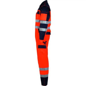 Planam Warnschutz Rallyekombi orange/marine 102 orange/marine - Produktbild ohne Model