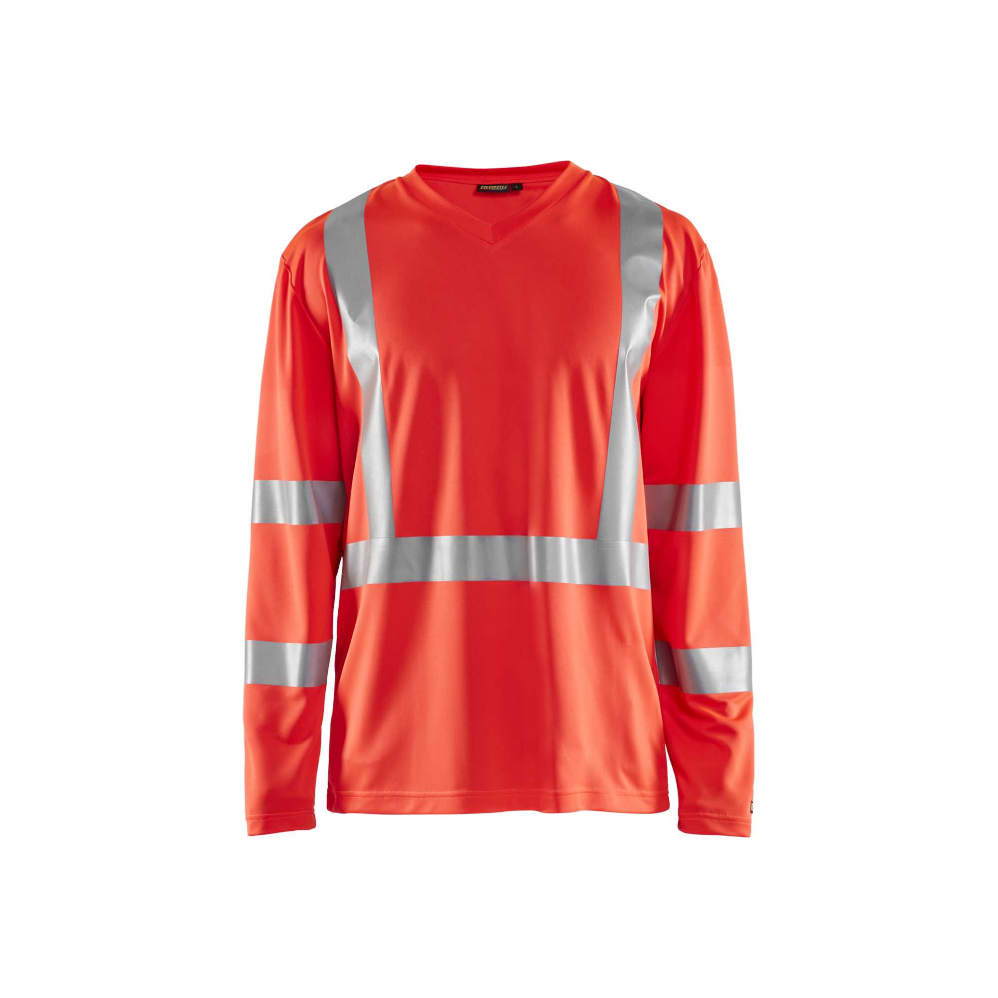 BLAKLADER 33831011 Hi Vis UV long sleeved T shirt Hi Vis Reflective Long Sleeve Work T-Shirt MEN - 100% Polyester