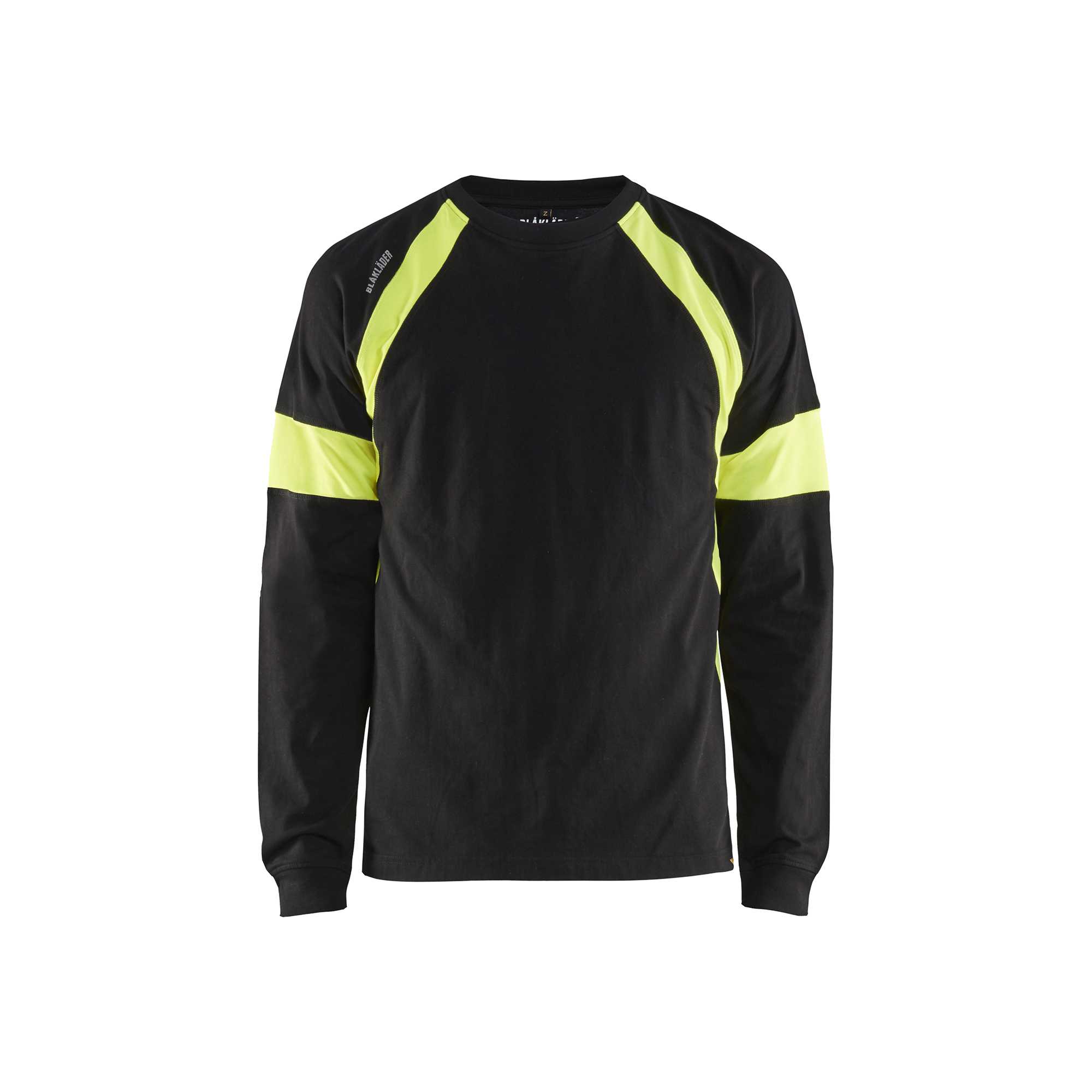 BLAKLADER 35201030 Long sleeved T shirt Hi Vis Reflective Long Sleeve Work T-Shirt MEN - 100% Cotton