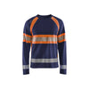 BLAKLADER 35101030 Hi Vis Long Sleeved T Shirt Hi Vis Reflective Long Sleeve Work T-Shirt MEN - 100% Cotton