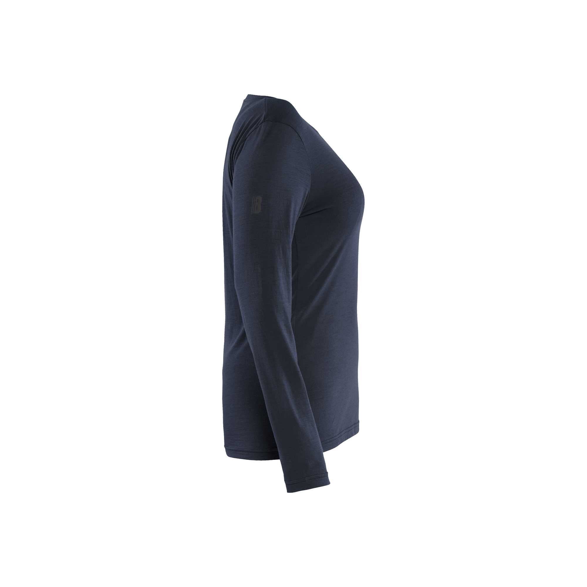 BLAKLADER 35391743 Women's Long Sleeved Merino Wool T Shirt Long Sleeve Work T-Shirt WOMEN - 85% Merino Wool