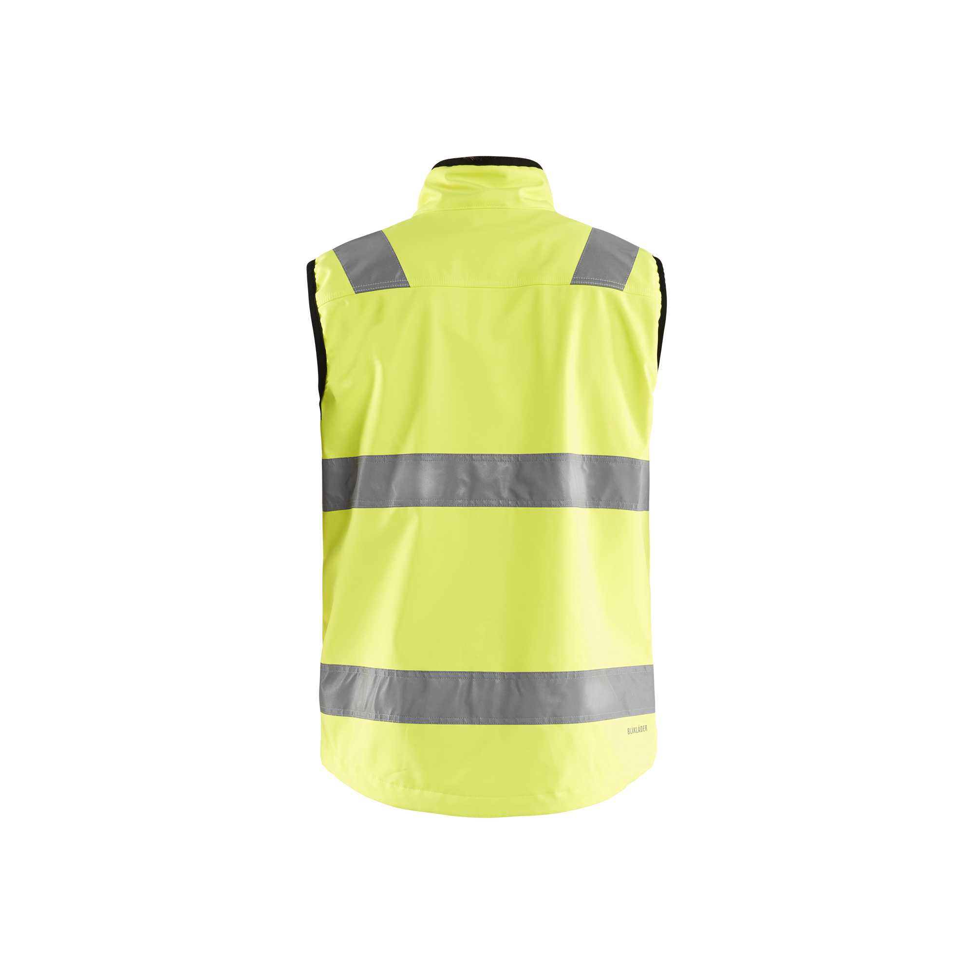 BLAKLADER 30492517 HI VIS SOFTSHELL VEST Hi Vis Reflective Work Softshell Vest MEN - Waterproof