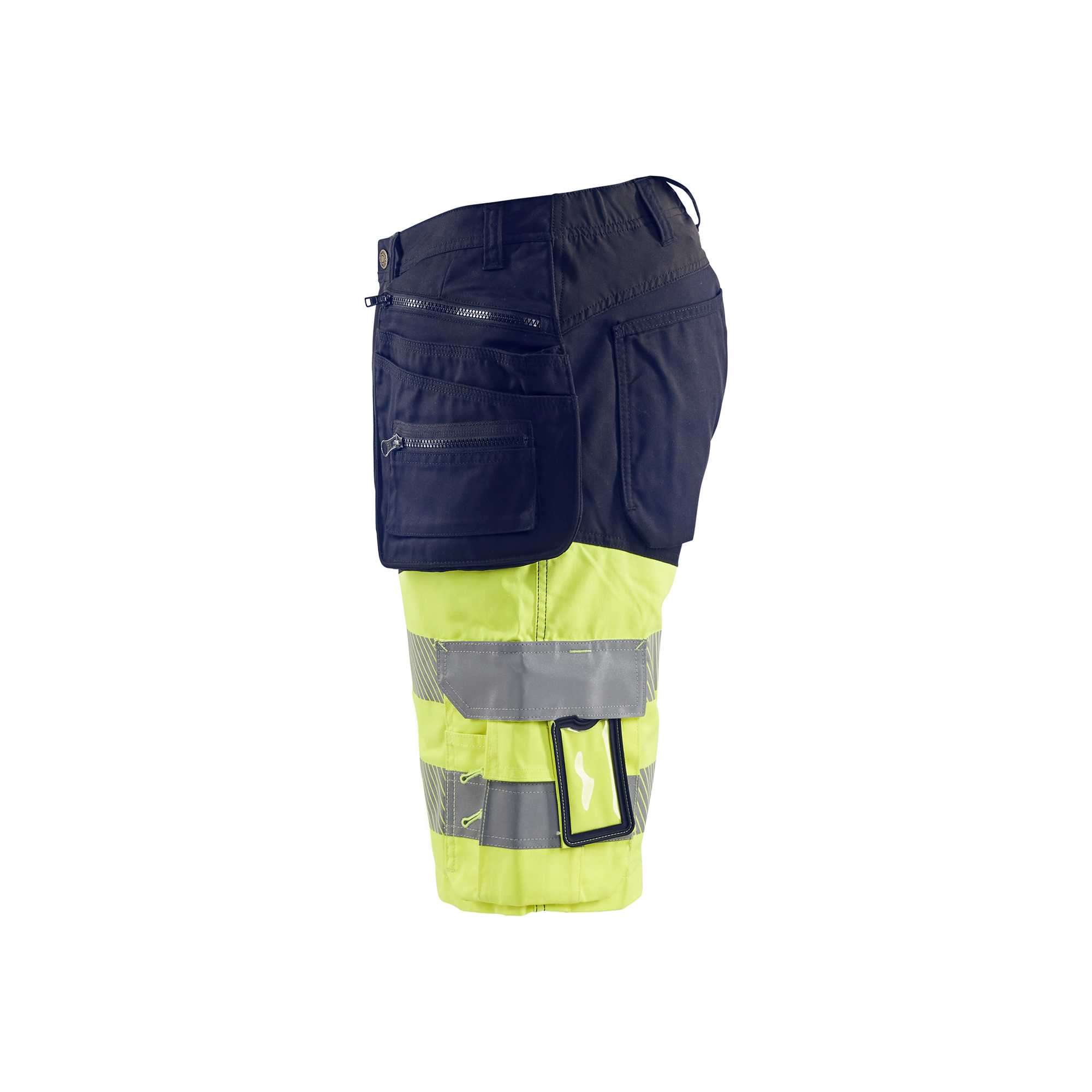 BLAKLADER 15961811 | Hi Vis shorts with stretch Hi Vis Reflective Work Shorts Men - Stretch Fabric