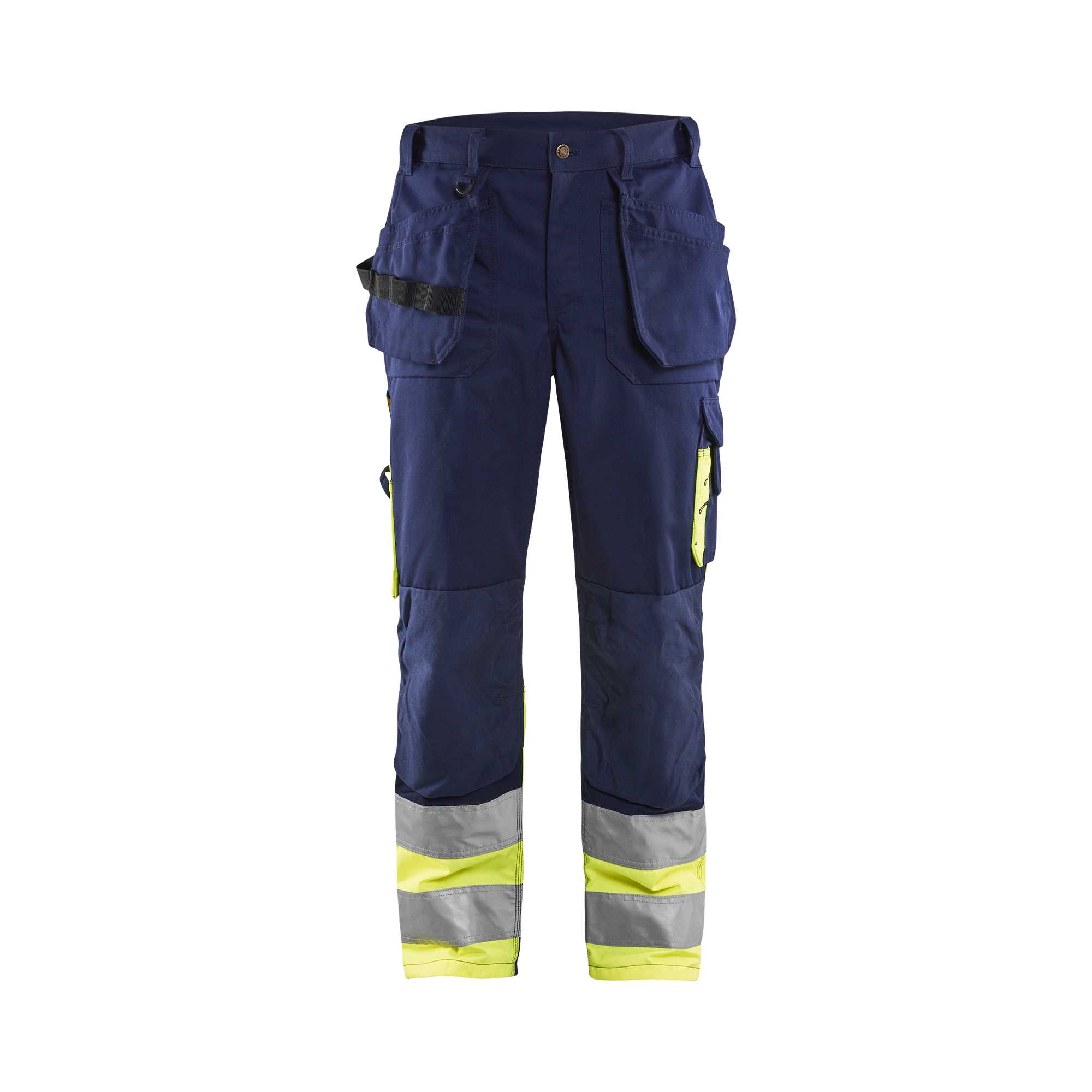 BLAKLADER 15291860 | Warnschutz-Hose Warnschutz-Reflex-Arbeitshose Herren - Twill-Gewebe