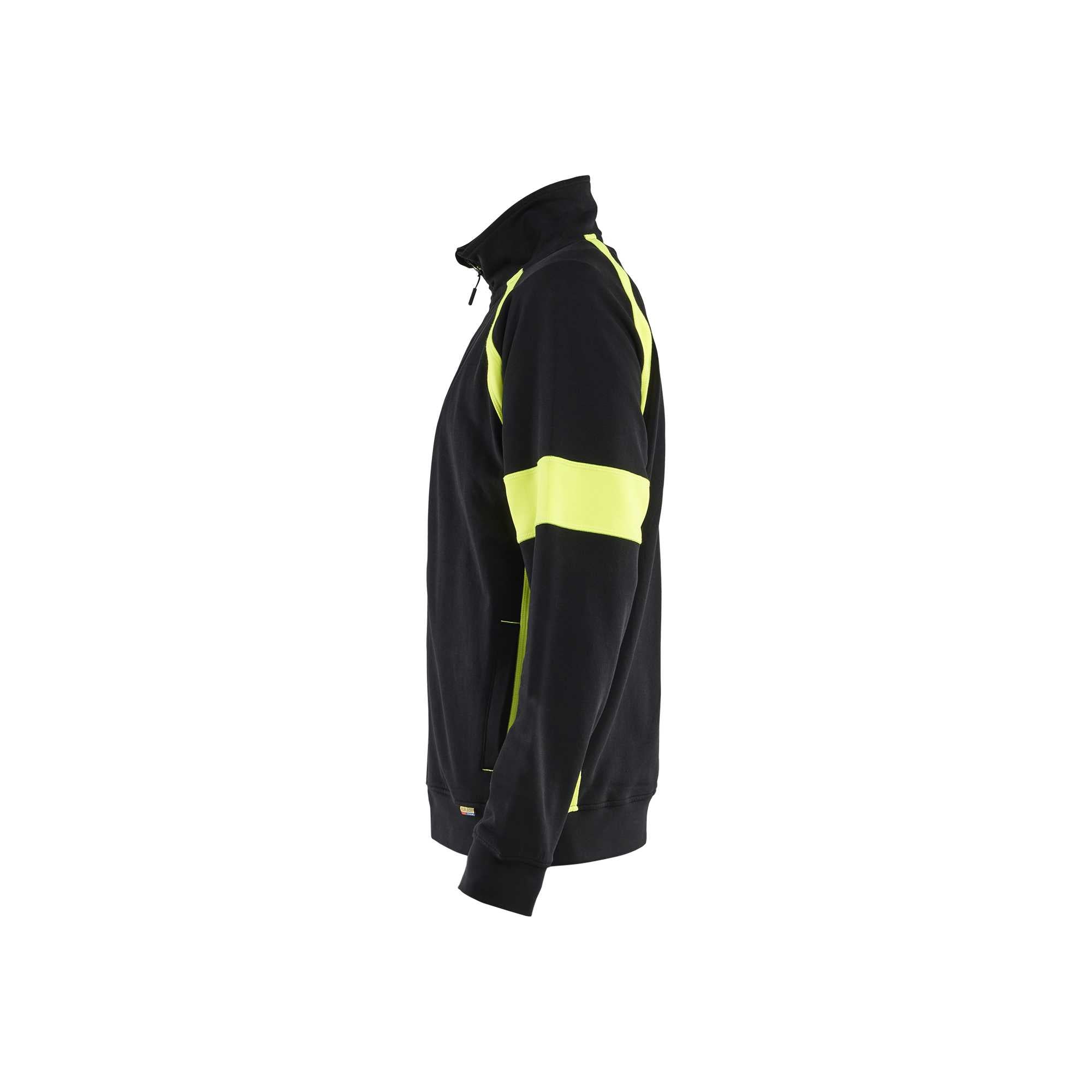 BLAKLADER 35671158 Hi Vis Reflective Full Zip Work Sweatshirt MEN - 100% Cotton