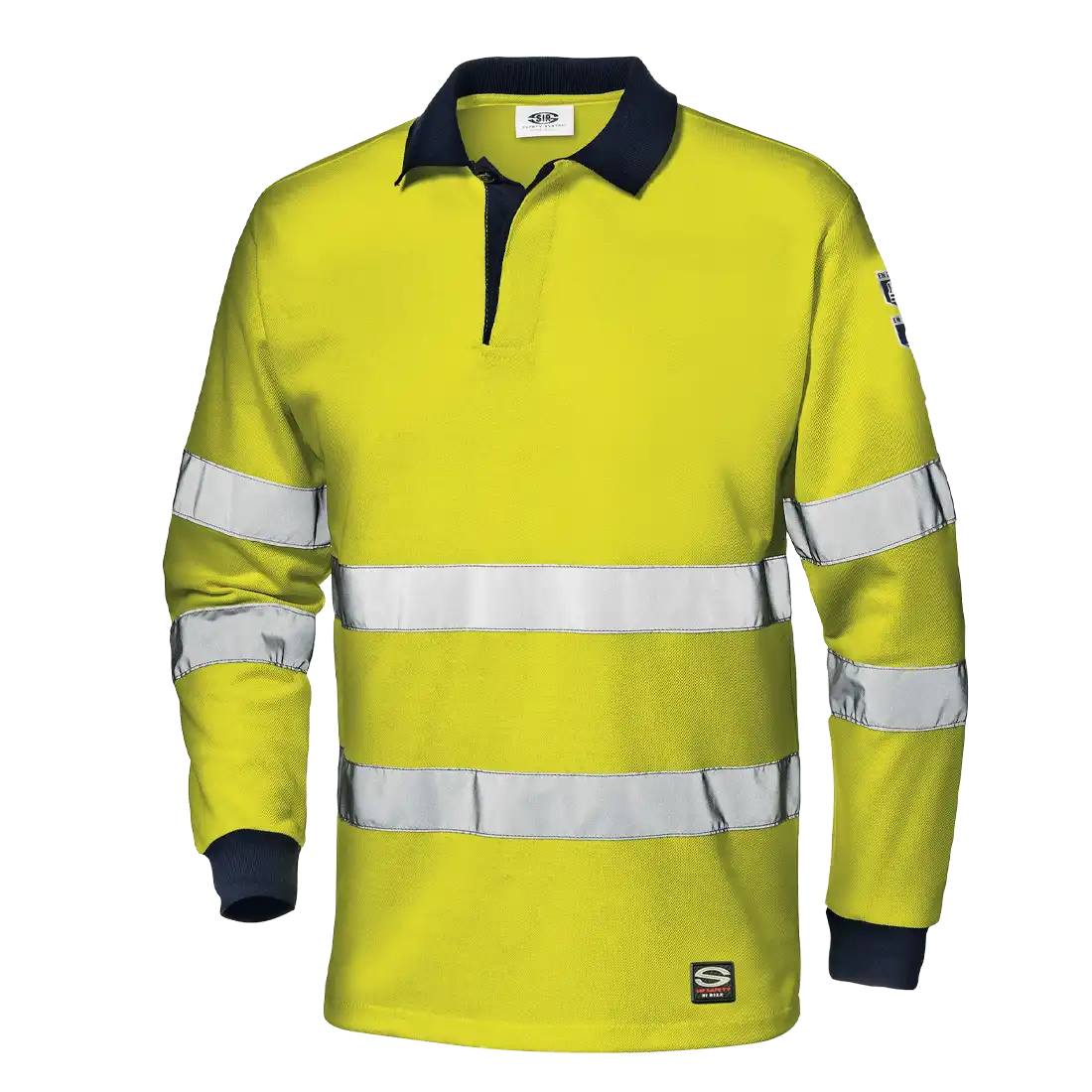 SIR SAFETY SUPERTECH Polo da lavoro a maniche corte ad alta visibilità riflettente UOMO - Antistatico