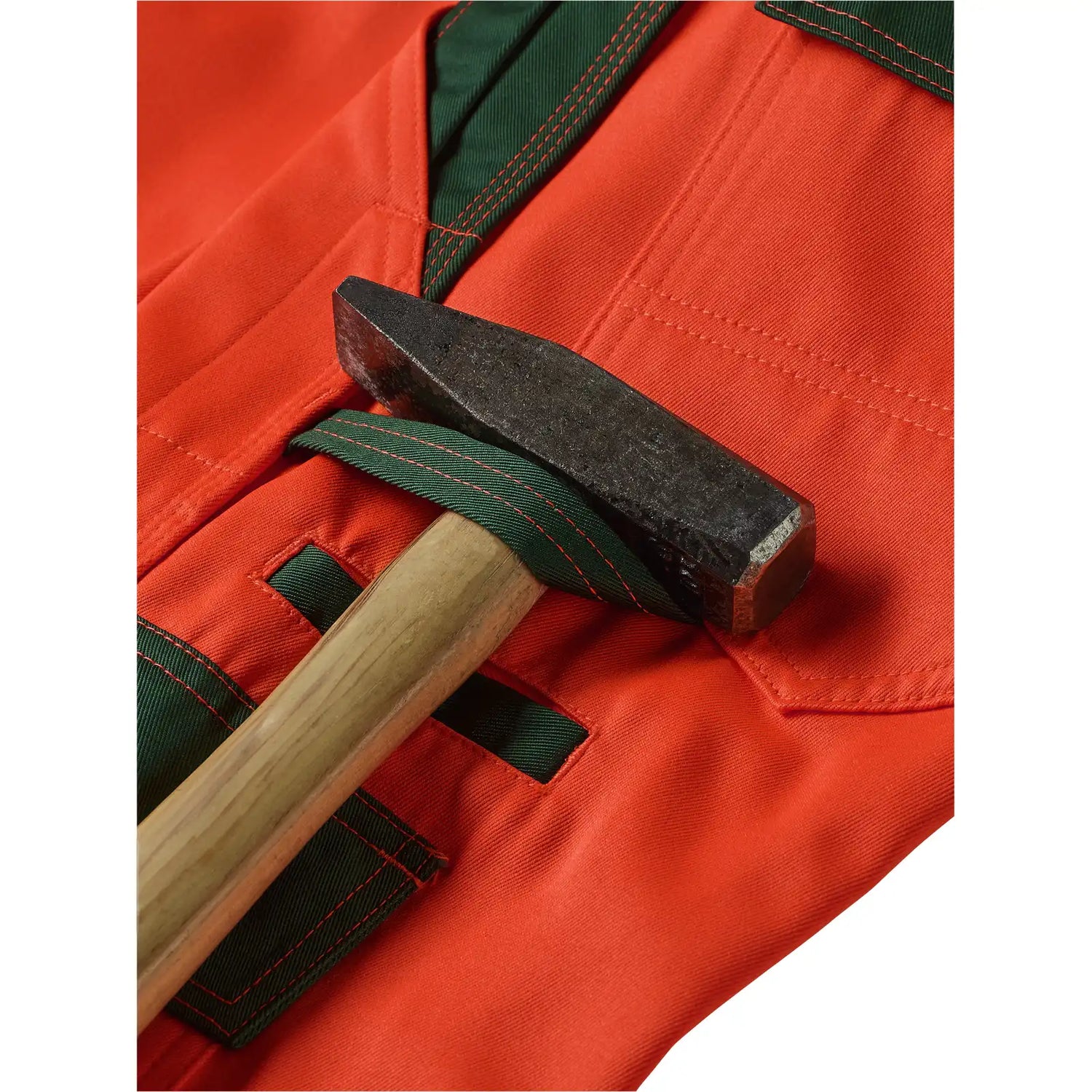 Planam Warnschutz Latzhose orange/grün 102 orange/grün - Extra Detailbild