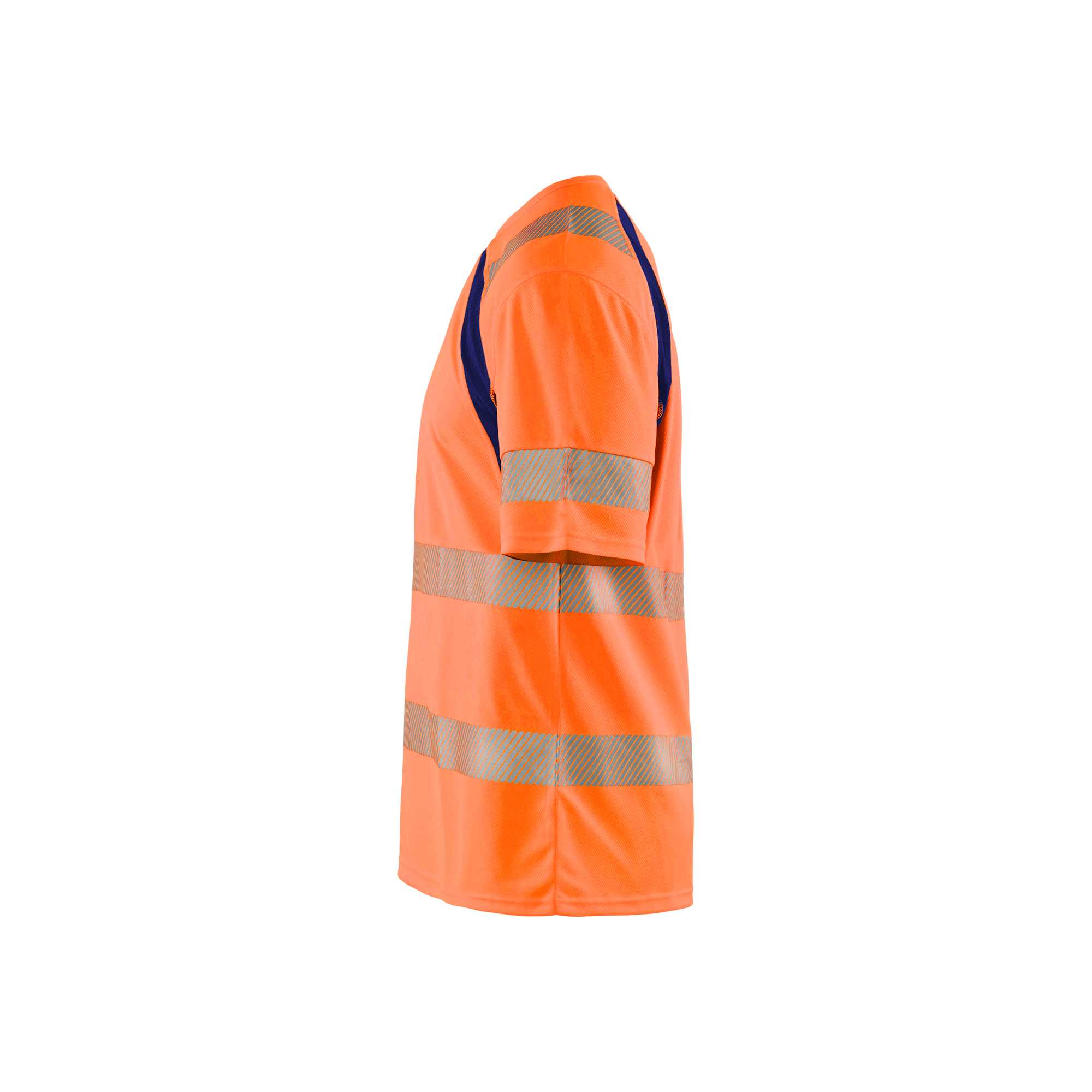BLAKLADER 33971013 Hi Vis UV protected T shirt Hi Vis Reflective Short Sleeve Work T-Shirt MEN - 100% Polyester