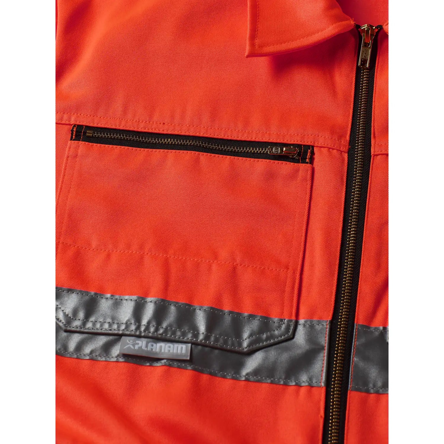 Planam Warnschutz Rallyekombi uni orange 102 uni orange - Extra Detailbild