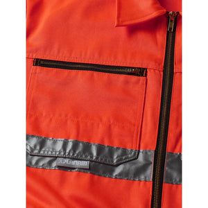 Planam Warnschutz Rallyekombi uni orange 102 uni orange - Extra Detailbild