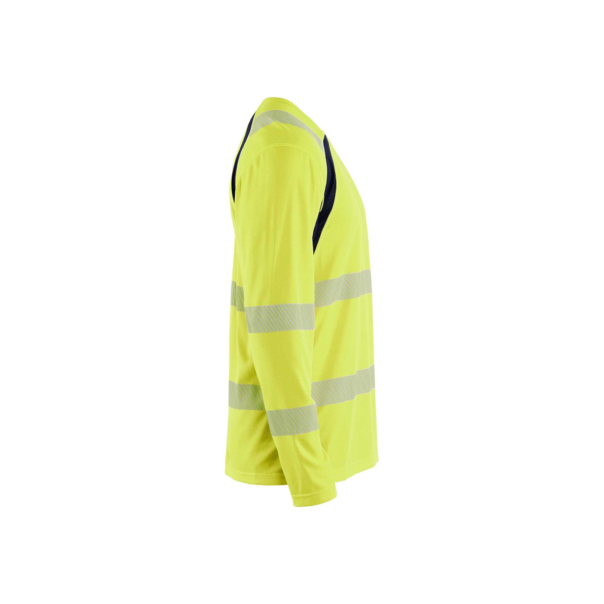 BLAKLADER 35991013 Hi Vis UV Protected Long Sleeved T Shirt Hi Vis Reflective Long Sleeve Work T-Shirt MEN - 100% Polyester