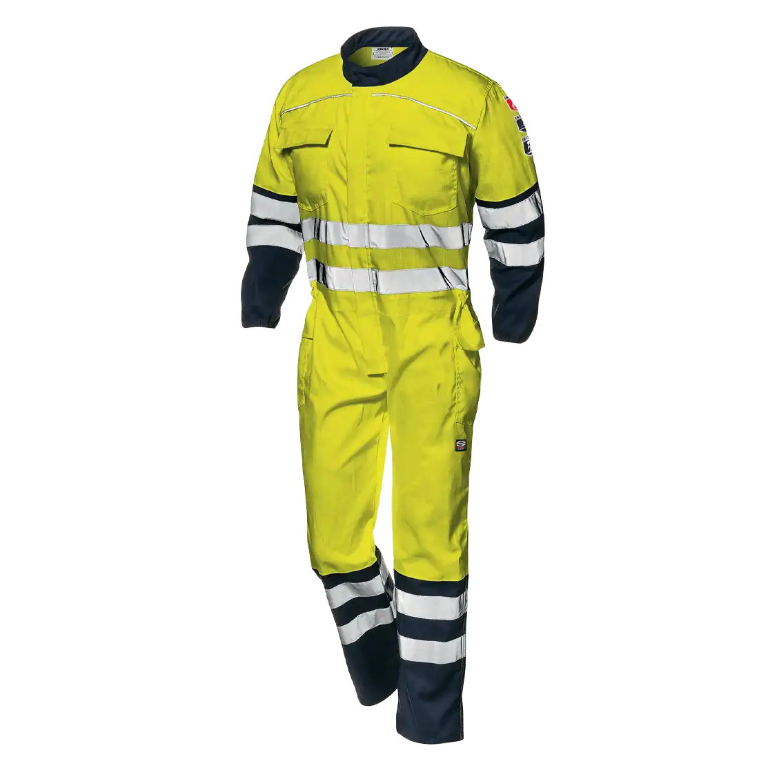 SIR SAFETY SUPERTECH Hi Vis Reflective Work Coverall Men - Flame Retardant