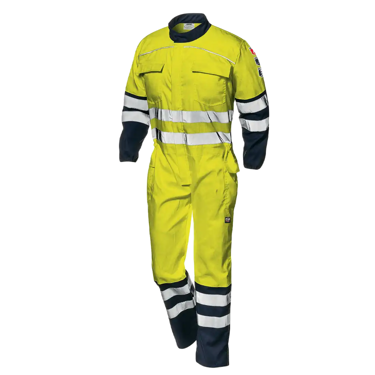 SIR SAFETY SUPERTECH Hi Vis Reflective Work Coverall Men - Flame Retardant